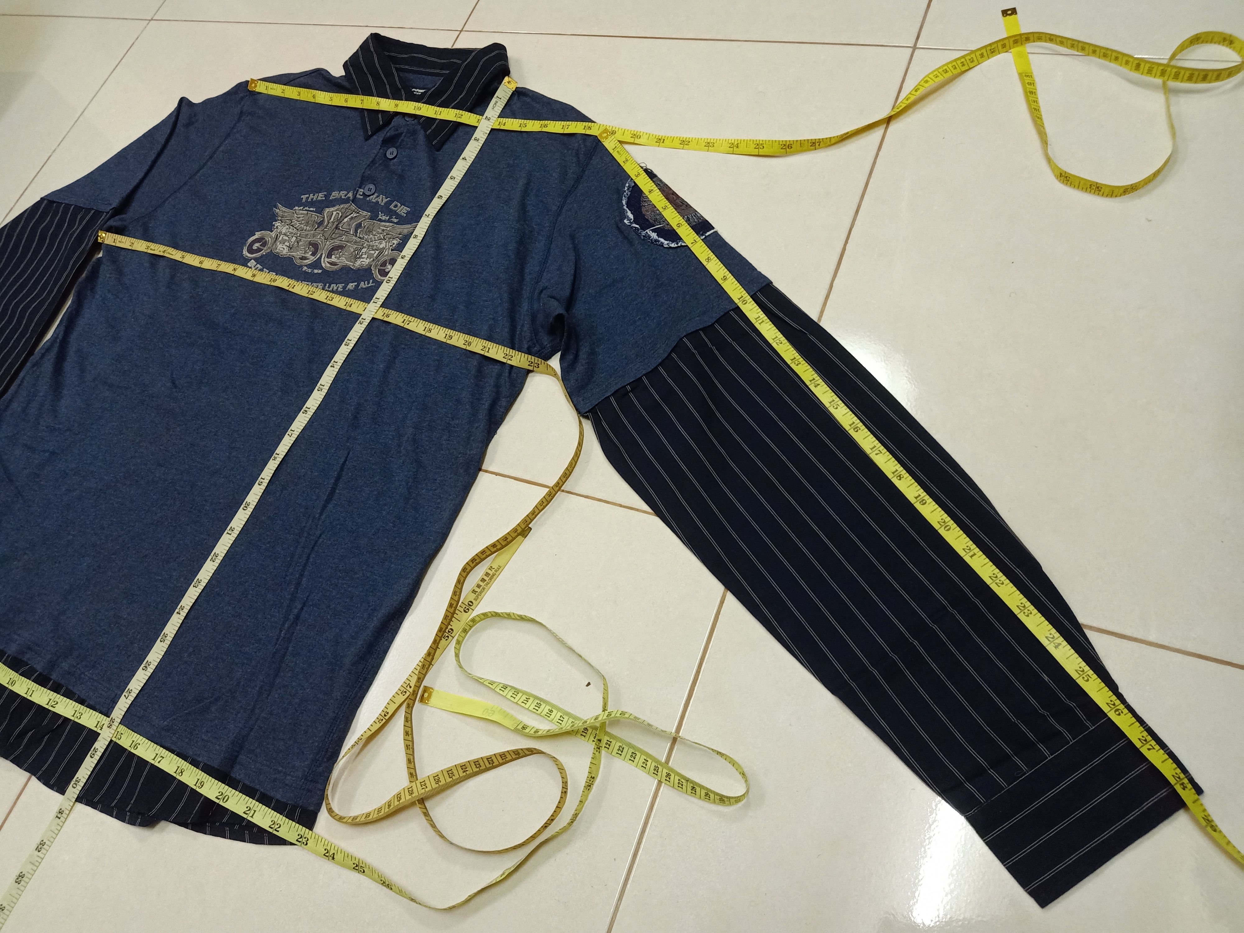Point Zero POINT ZERO Y2K Millennium Styles Big Graphics Navy Shirt Size US XL / EU 56 / 4 - 13 Thumbnail