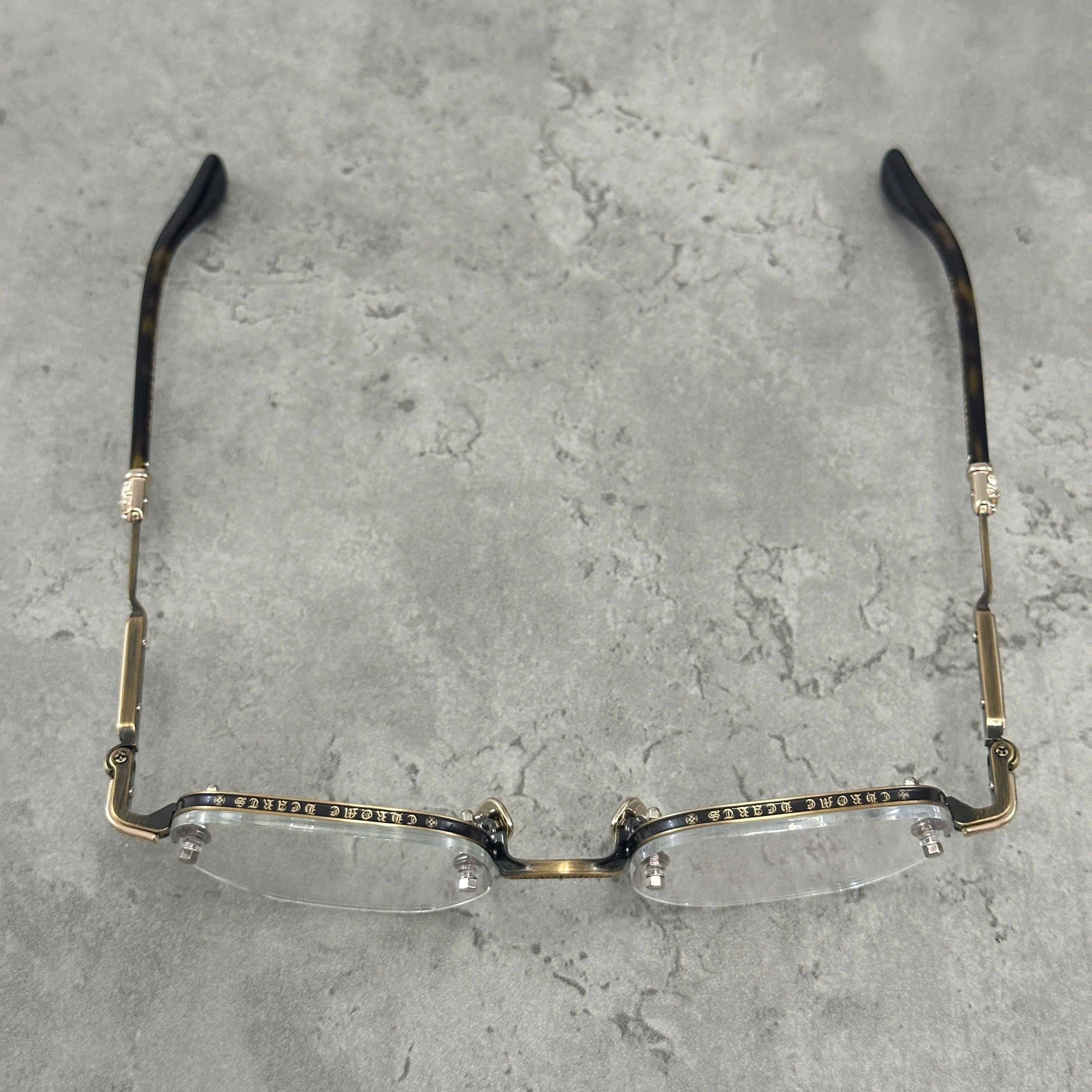 Chrome Hearts CHROME HEARTS FROSTED Antique Gold/Dark Tortoise Size ONE SIZE - 5 Thumbnail