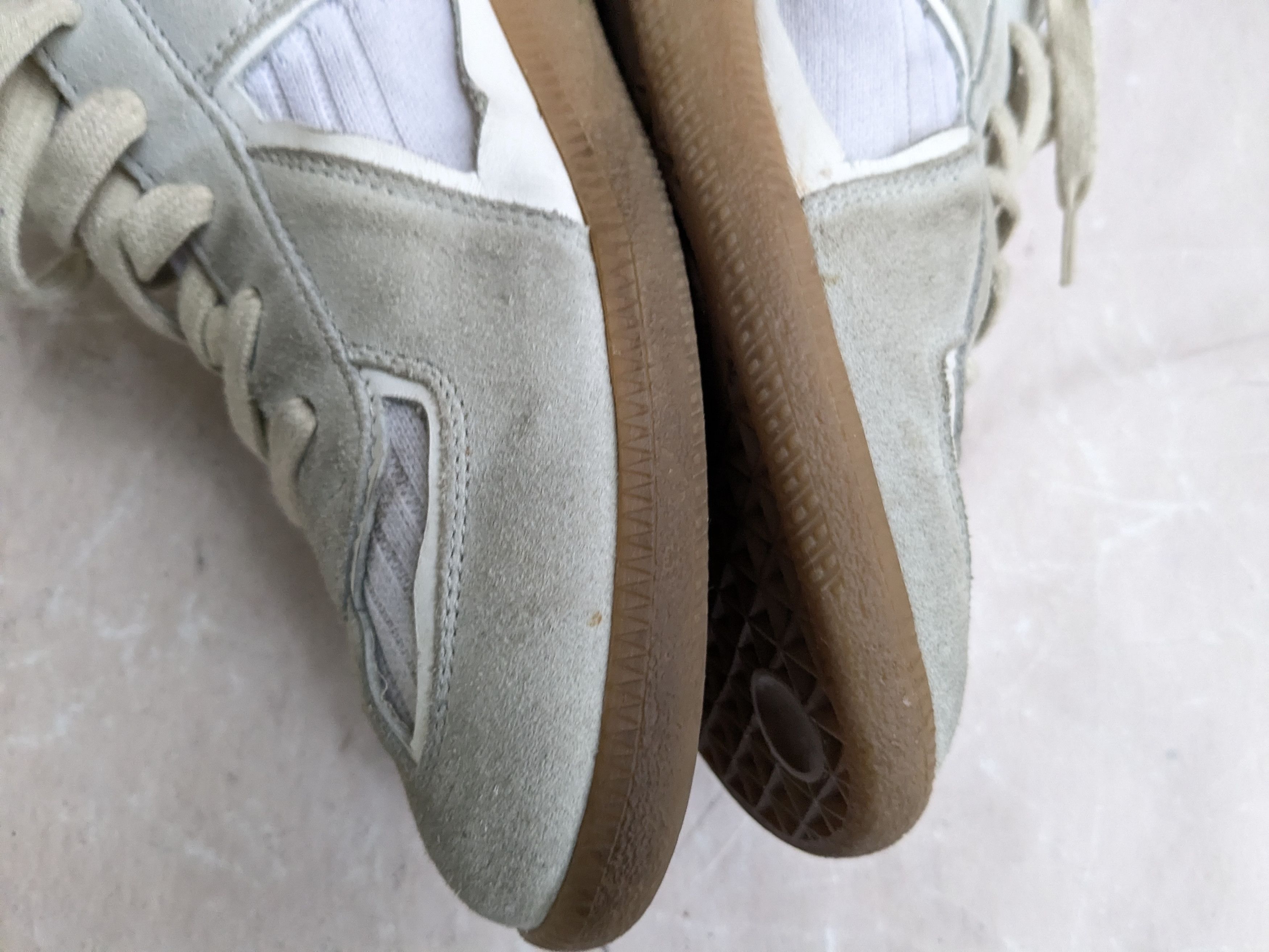 Maison Margiela Maison Margiela GAT Replica White Gray Sock 13 46 Size US 13 / EU 46 - 14 Thumbnail