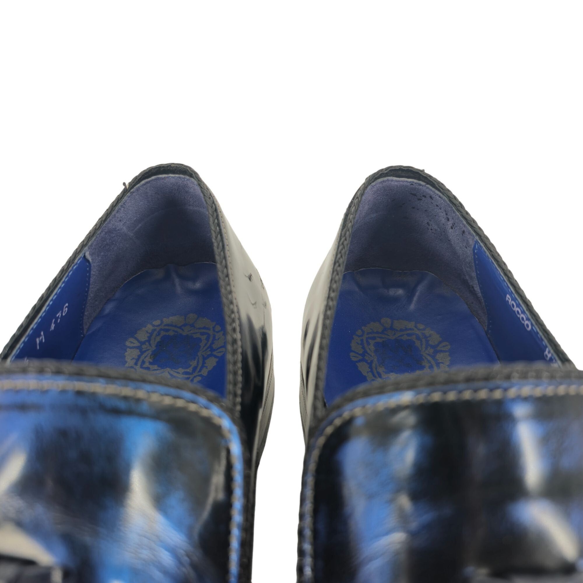 Mezlan Mezlan Custom Marbleized Blue Leather Dress Shoe 8.5 Wingtip Size US 8.5 / EU 41-42 - 15 Thumbnail