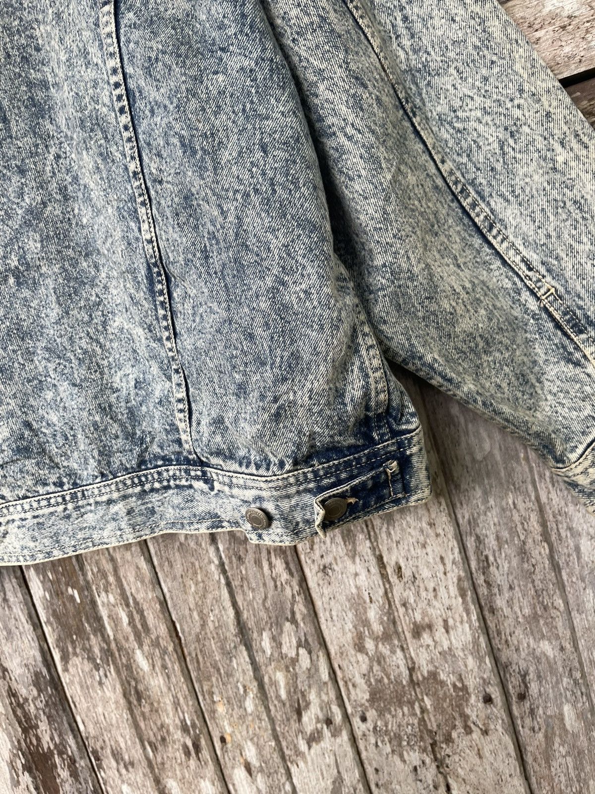 Designer Bell Scott Acid Wash Denim Jacket - Vintage 80s/90s Size US L / EU 52-54 / 3 - 10 Thumbnail