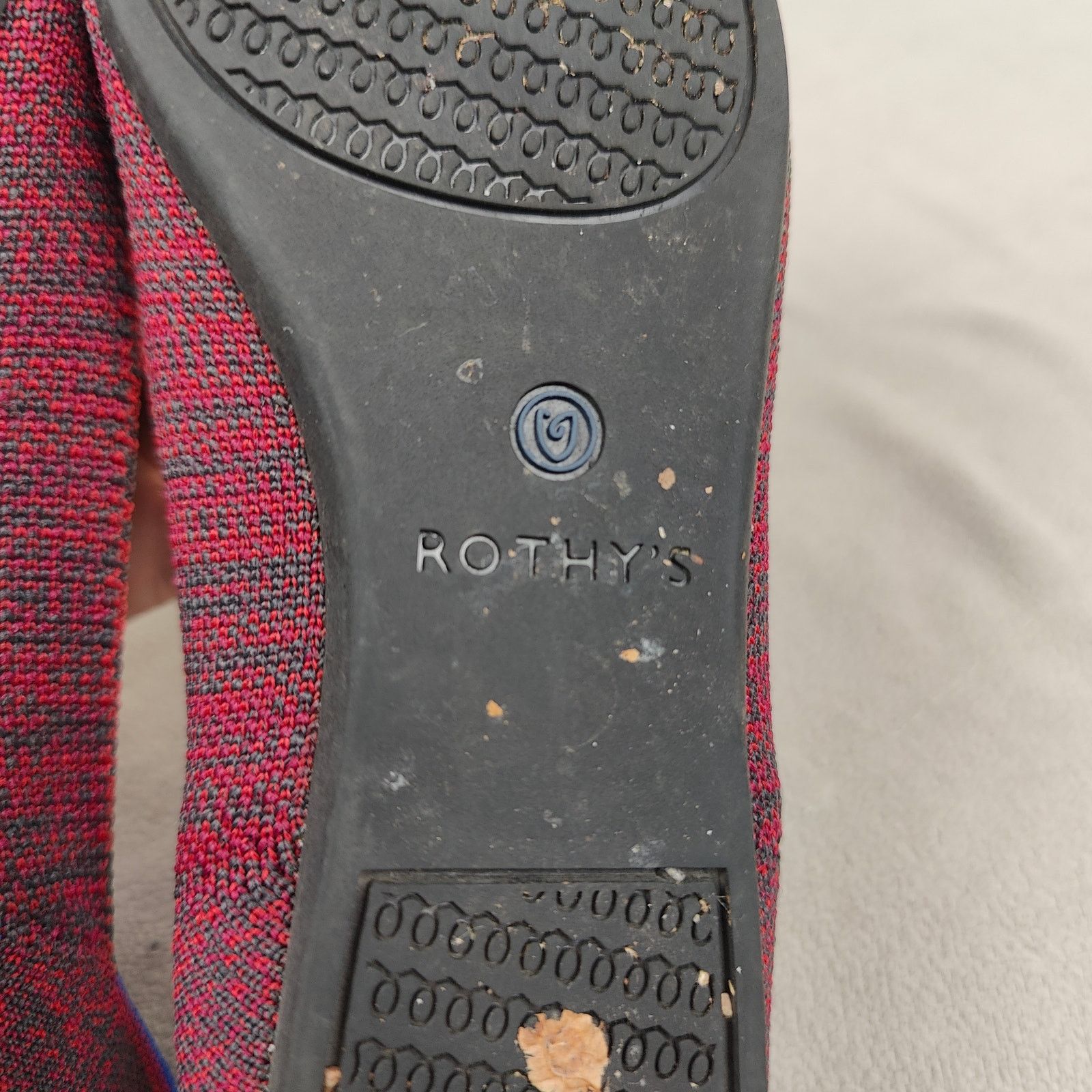 Other Rothy's The Point Flat Womens 6 Crimson Heather Red Size US 6 / IT 36 - 10 Thumbnail
