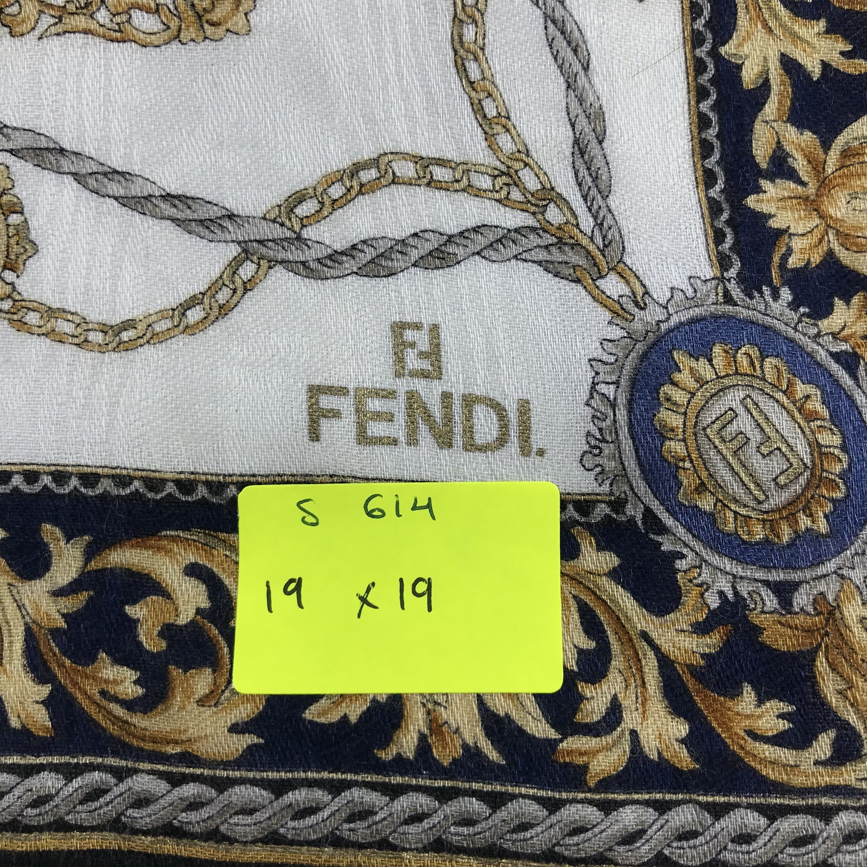 Vintage Vintage Fendi Bandana / Handkerchief / Neckerchief - S614 Size ONE SIZE - 5 Thumbnail