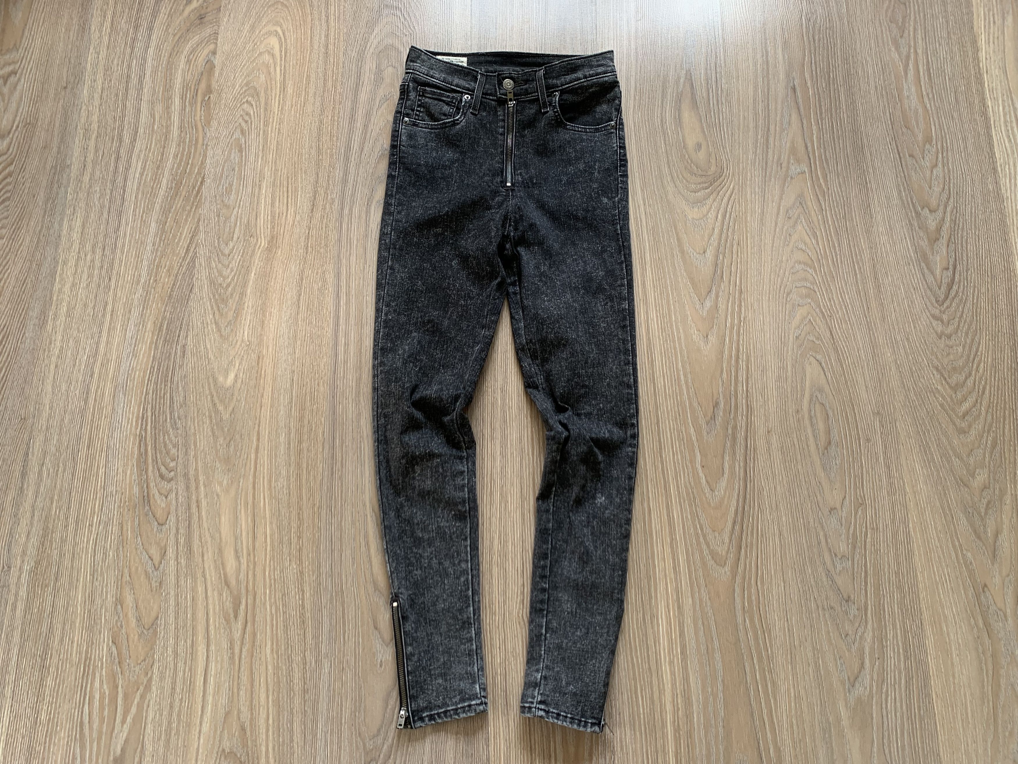 Levi's Levi’s Premium Womens Grey Stretch Denim Jeans Leggins Size 25" / US 0 / IT 36 - 2 Thumbnail