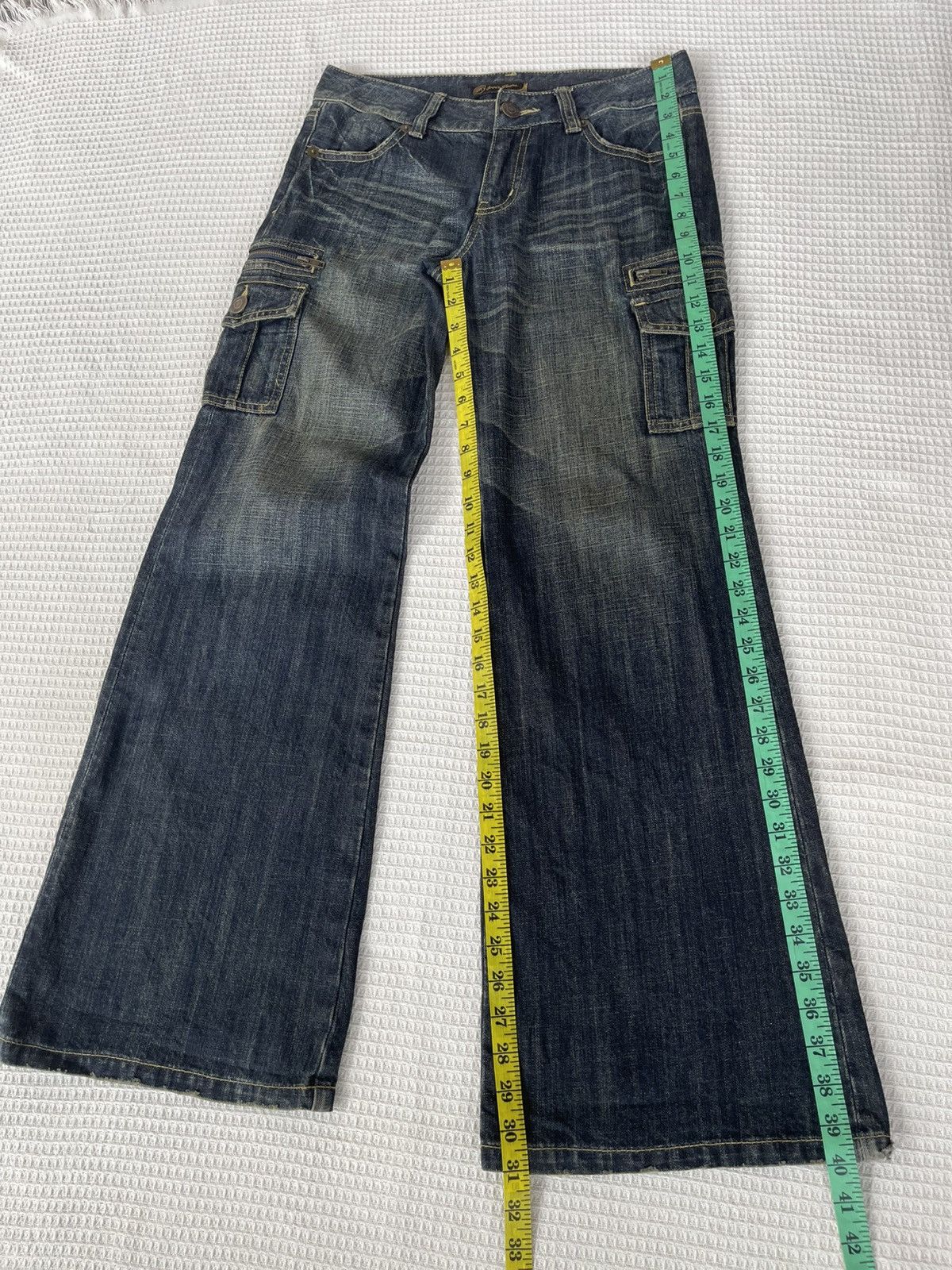 Hysteric Glamour Vintage’90s🔥ORIRIN🔥Flared Distressed Cargo Jeans Size US 30 / EU 46 - 8 Thumbnail
