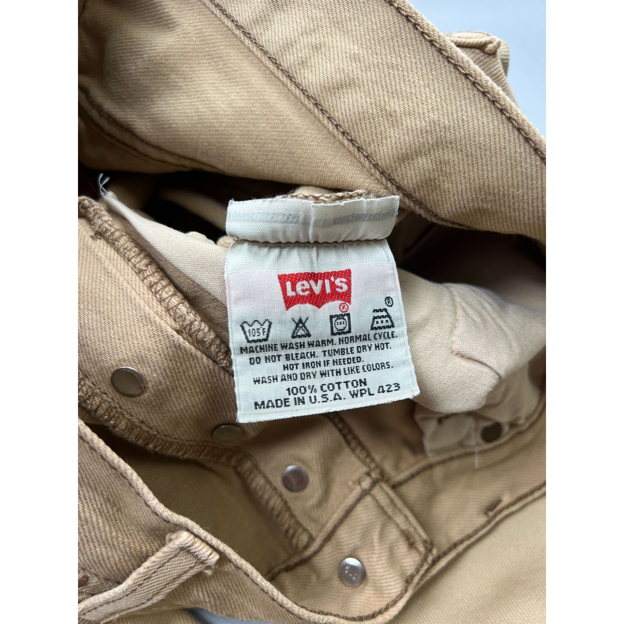 Levi's Levi’s 501 Made in USA Mustard Denim Jeans Pants (Y0892) Size US 34 / EU 50 - 11 Thumbnail