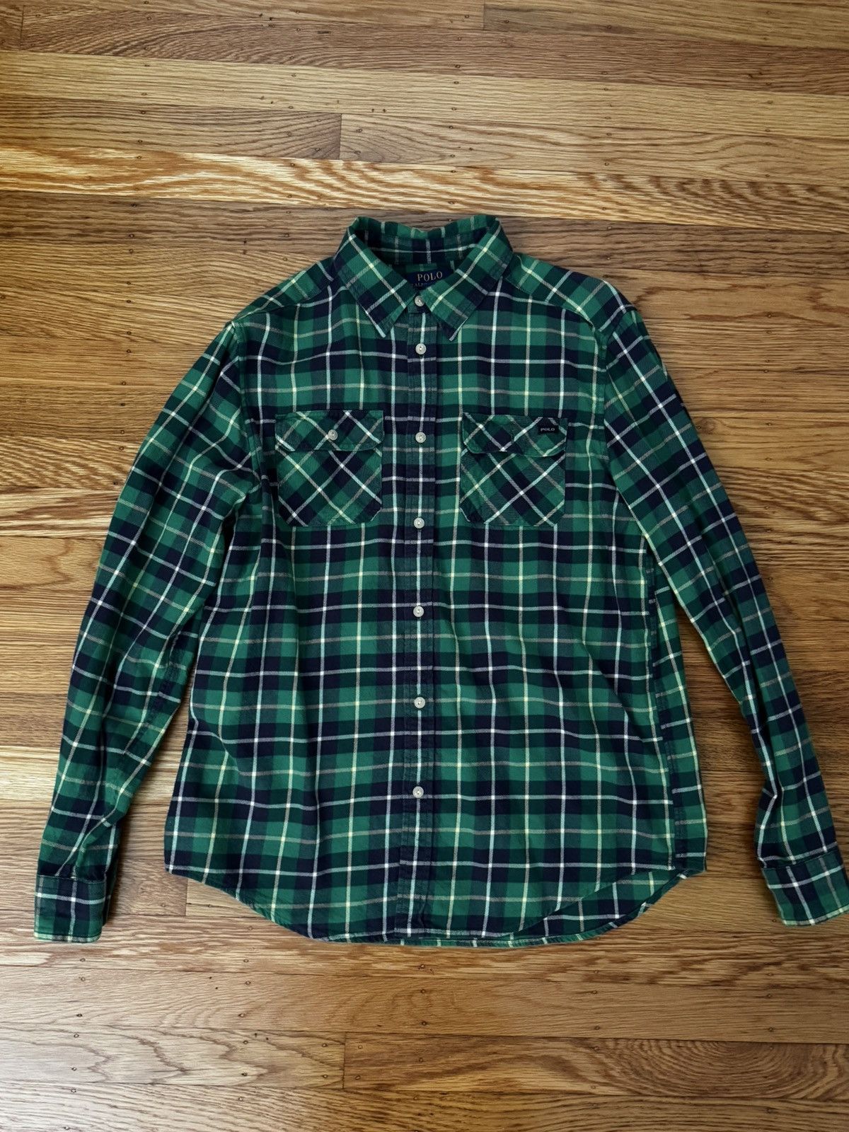 Polo Ralph Lauren Polo Ralph Lauren Green Plaid Button-Up - size XL Size US XL / EU 56 / 4 - 1 Thumbnail