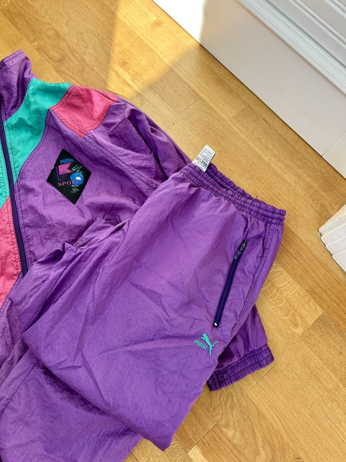 Puma Vintage Puma 90’s Tracksuit Jacket x Pants Made in Korea Size US M / EU 48-50 / 2 - 7 Thumbnail
