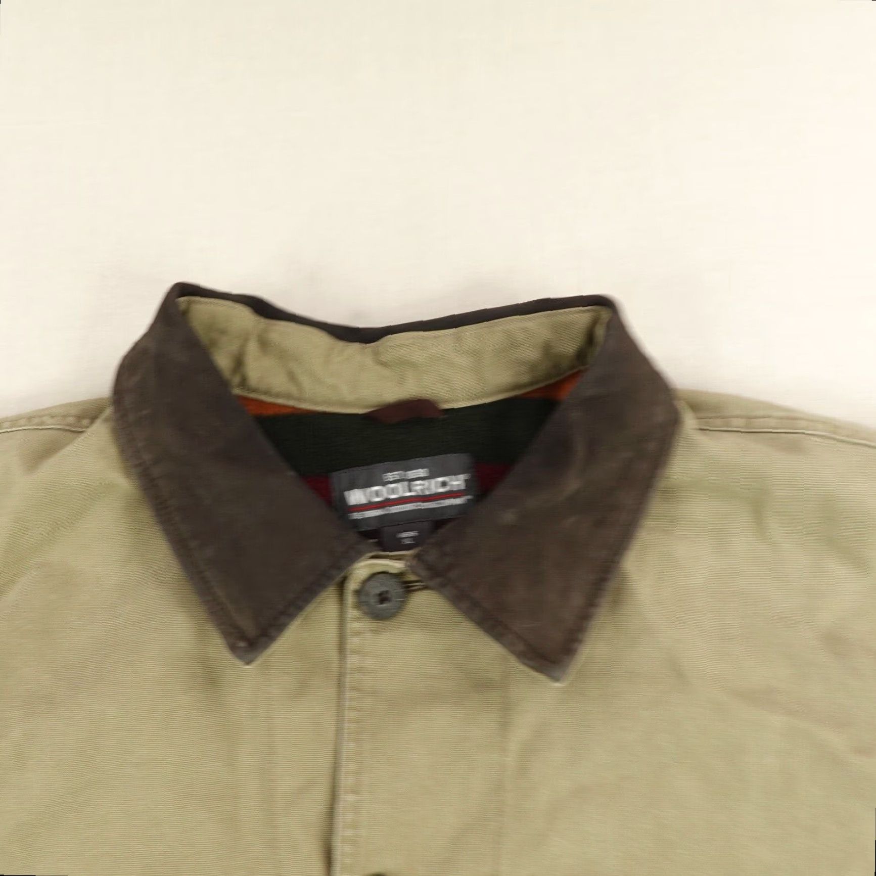Vintage Woolrich Jacket Mens XL Canvas Fleece Lined Chore Barn Coat Corduroy Collar Brown Size US XL / EU 56 / 4 - 2 Thumbnail
