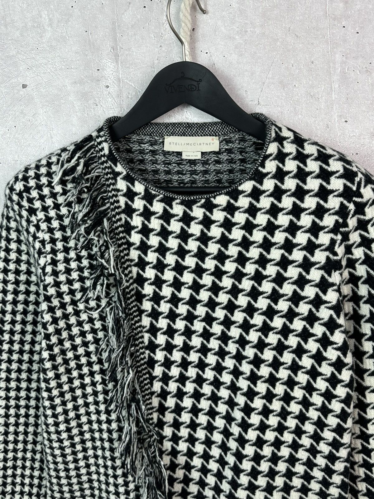 Stella McCartney Stella McCartney 2014 Runway Black White Mini Shift Sweater Size M / US 6-8 / IT 42-44 - 2 Thumbnail