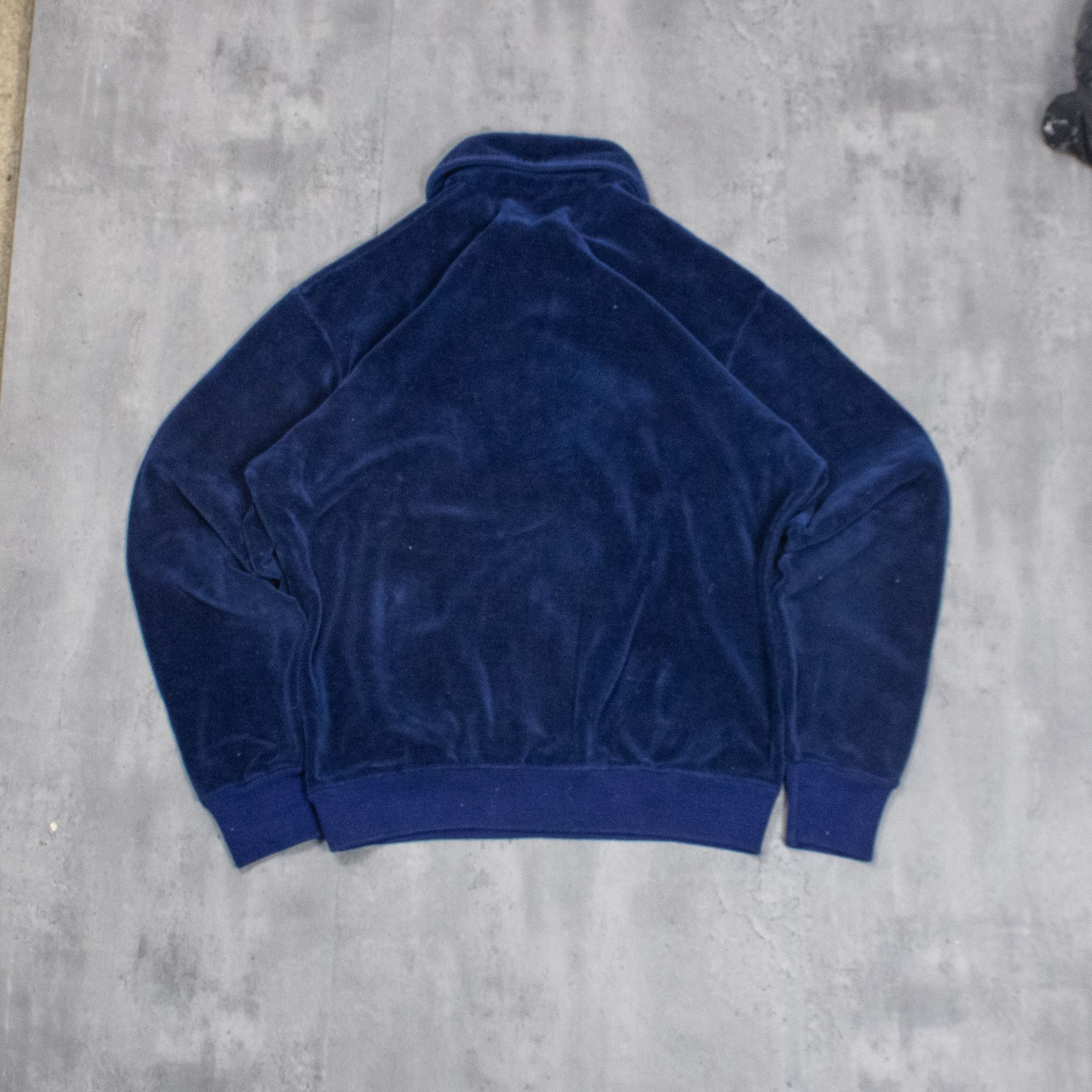Japanese Brand Vintage VTG 1970's 70's Untex Valour Navy Blue Polo Sweater Size US S / EU 44-46 / 1 - 7 Thumbnail