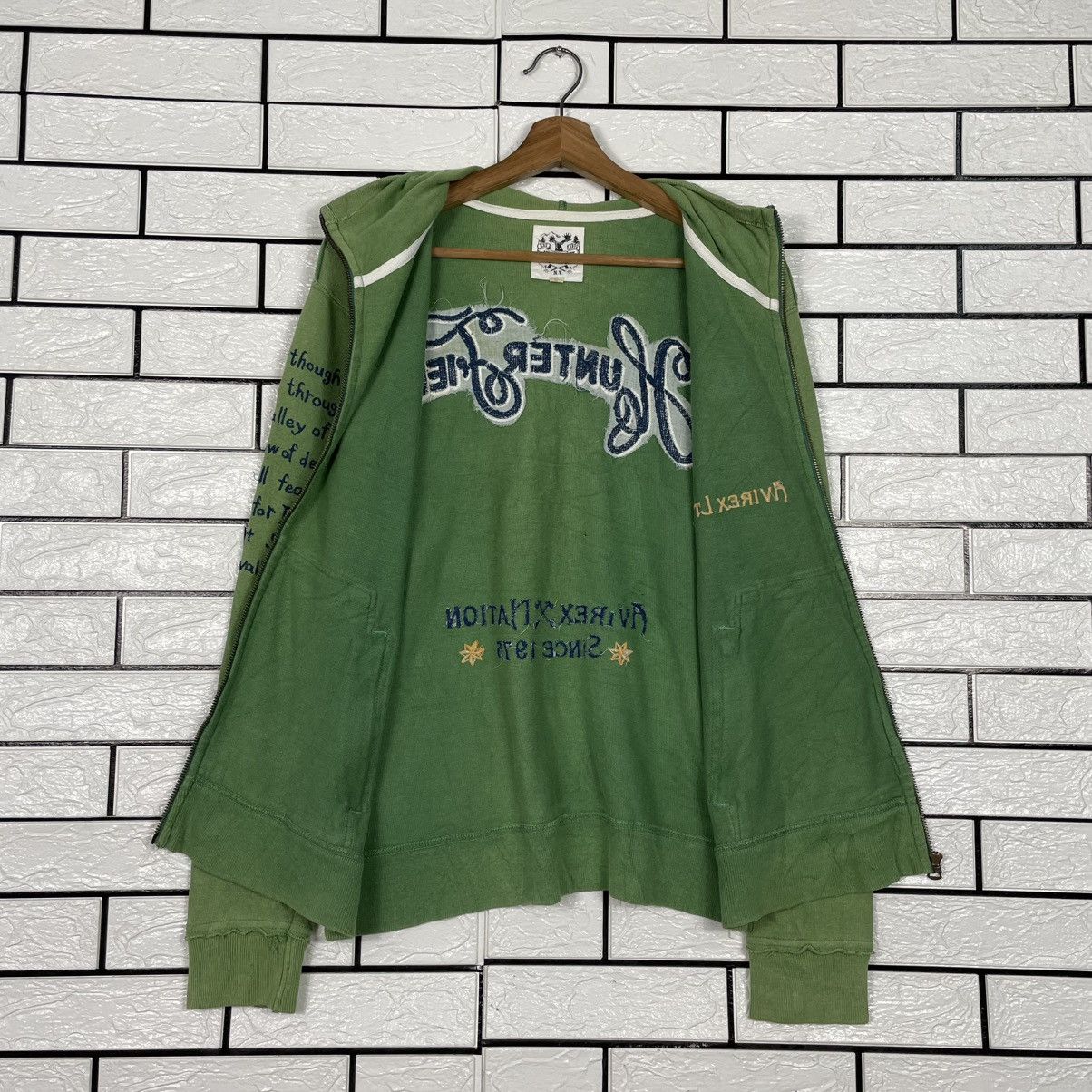 Avirex Avirex Zipper Green Hoodie Size US M / EU 48-50 / 2 - 12 Thumbnail