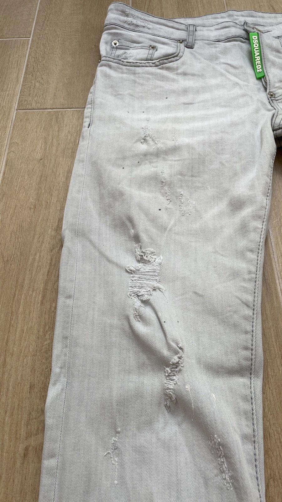 Dsquared2 Dsquared 2 Iconic Distressed Painted Slim Jeans Size US 31 - 3 Thumbnail