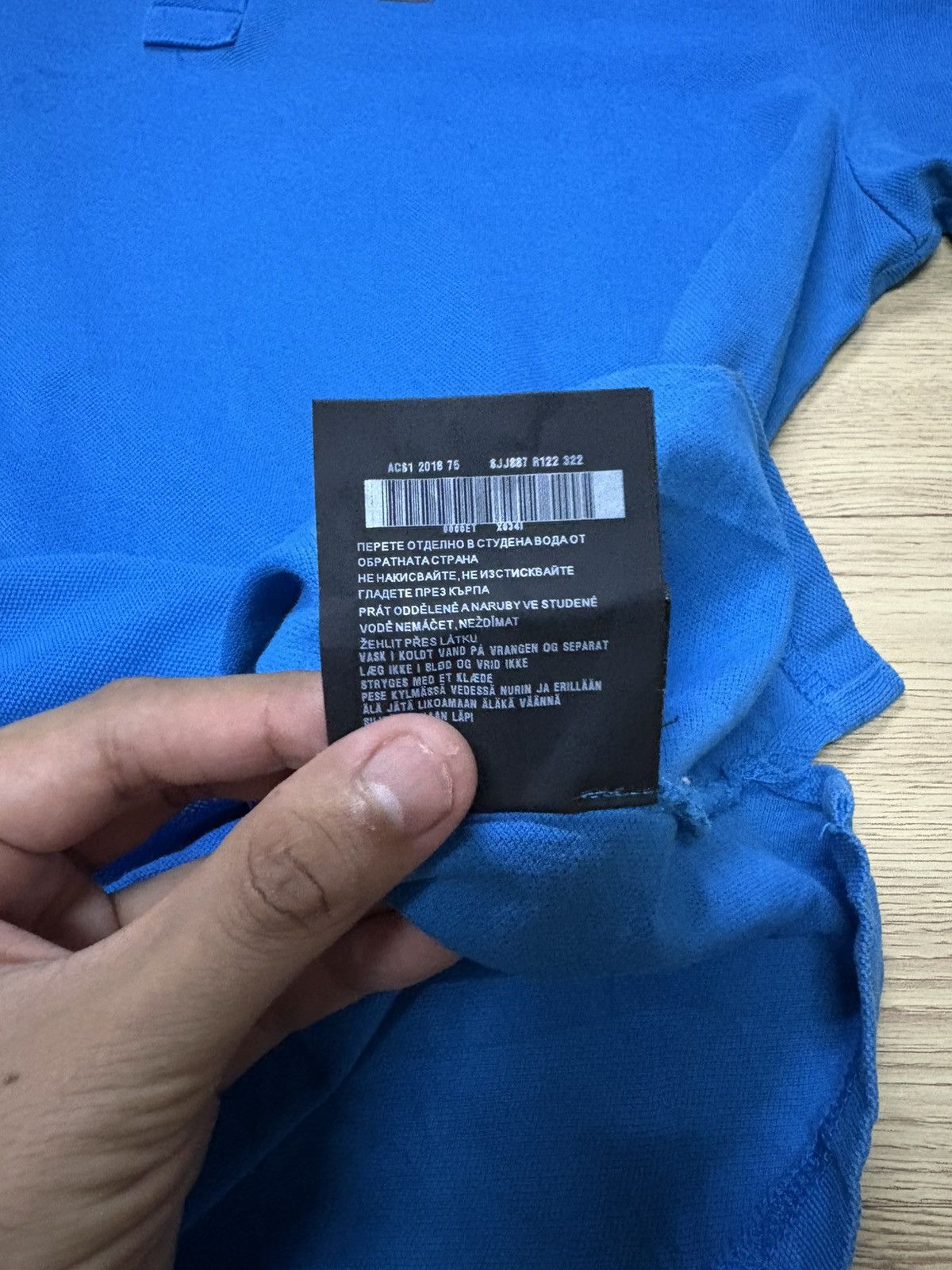 Prada × Vintage 💥 PRADA POLO SJJ887 BLUE 💥 Size US L / EU 52-54 / 3 - 10 Thumbnail