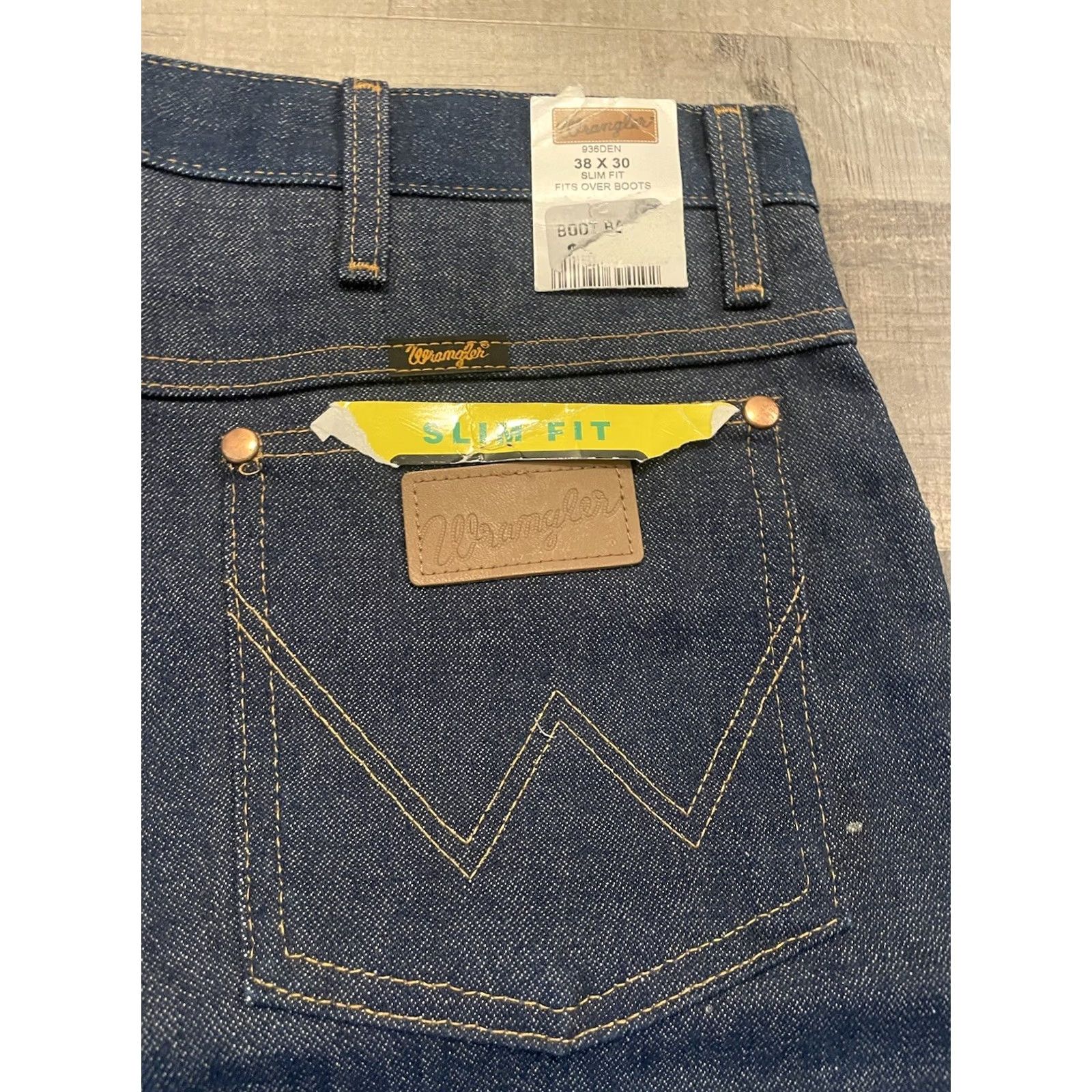 Wrangler VINTAGE Wrangler Denim Jeans 38x30 Slim Bootcut 5-Pocket Blue Size US 38 / EU 54 - 4 Thumbnail