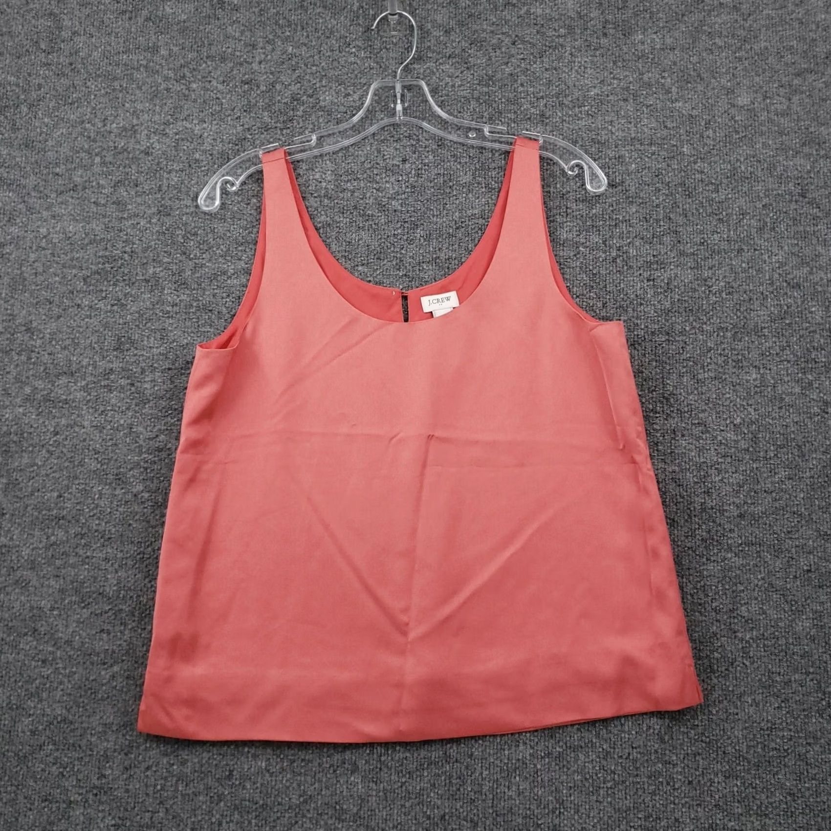 J.Crew J.CREW Tank Womens S Small Red Cropped Scoop Neck Sleeveless Polyester Size S / US 4 / IT 40 - 2 Thumbnail