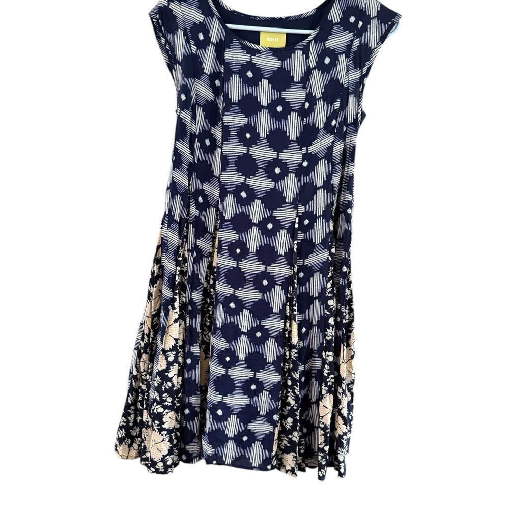 Anthropologie Maeve Blue and White Cap Sleeve Sundress Size XS / US 0-2 / IT 36-38 - 10 Thumbnail