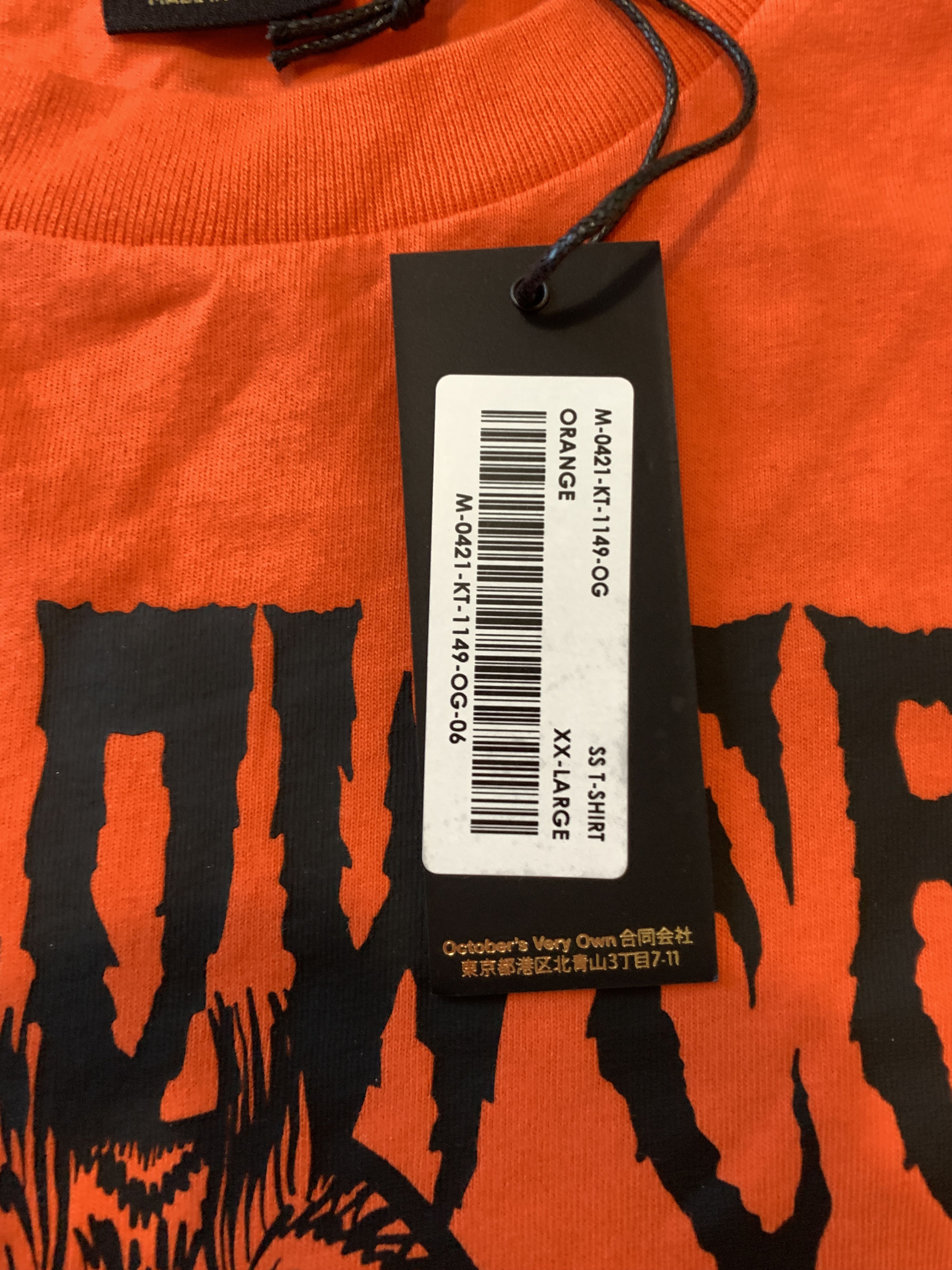 Drake OVO Devil Bird Halloween T-shirt Orange Size US XXL / EU 58 / 5 - 5 Thumbnail