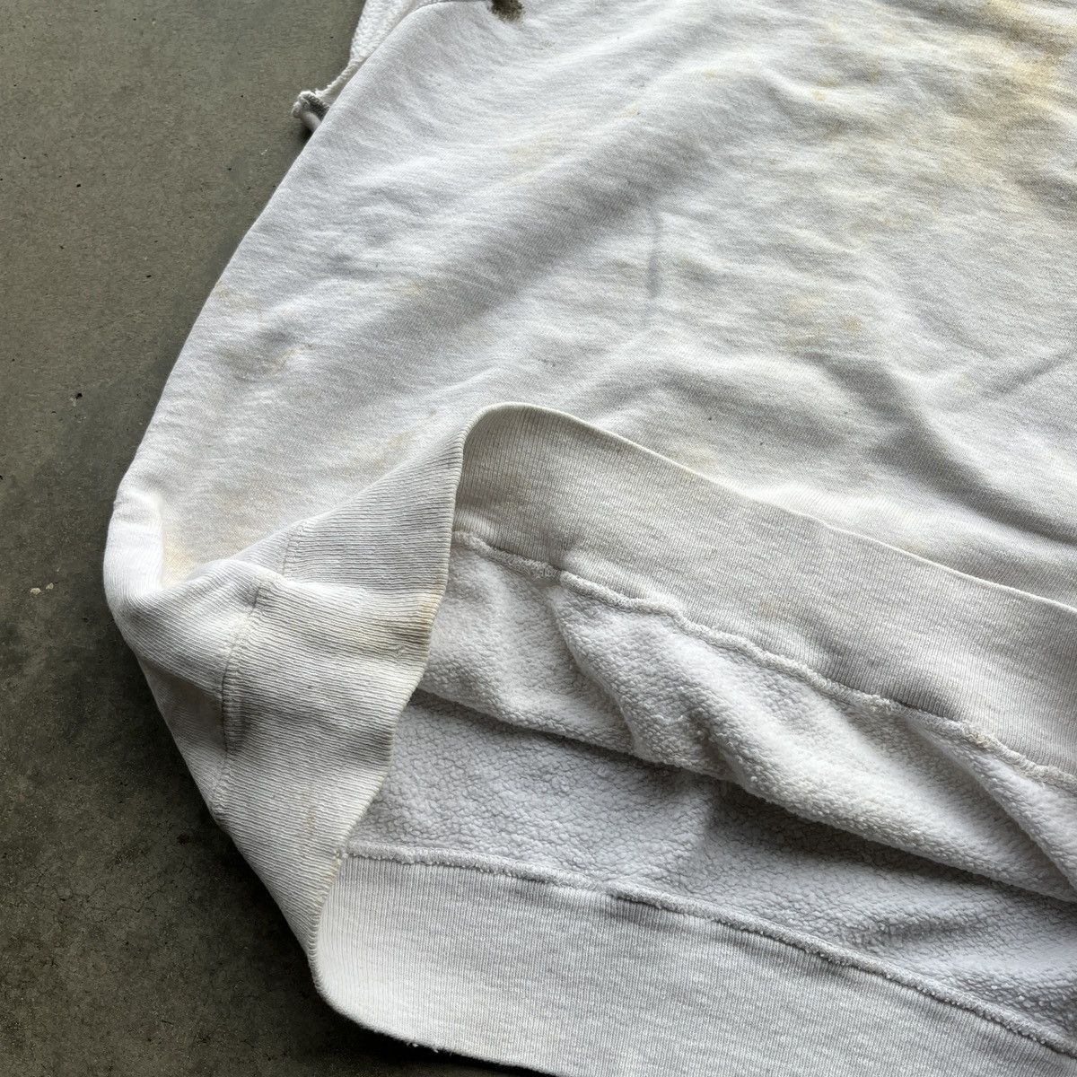 Vintage 50s/60s White Sweatshirt (Sleeveless) Size US S / EU 44-46 / 1 - 2 Thumbnail