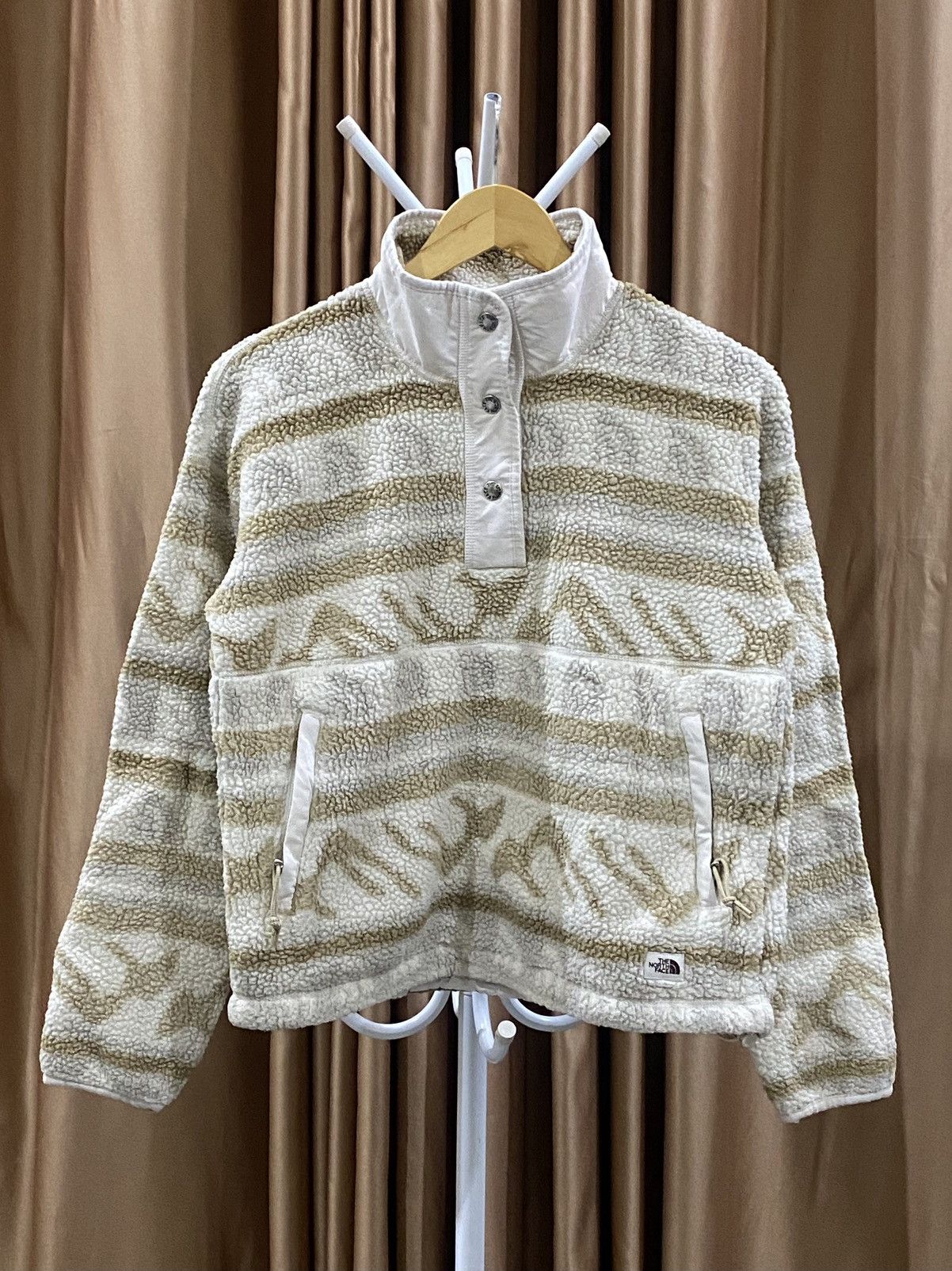 The North Face THE NORTH FACE MULTICOLOUR FLEECE HALF BUTTON JACKET Size XS / US 0-2 / IT 36-38 - 1 Thumbnail