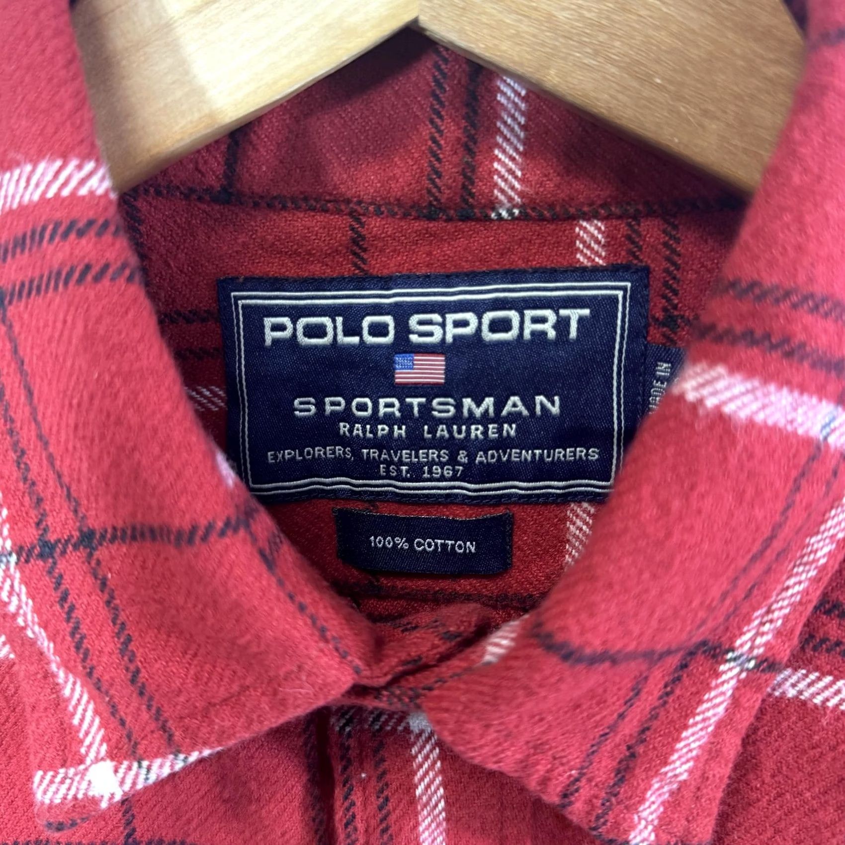 Polo Ralph Lauren Polo Ralph Lauren Shirt Mens XL Plaid Flannel Button Down Pocket Polo Sport Red Size US M / EU 48-50 / 2 - 4 Thumbnail