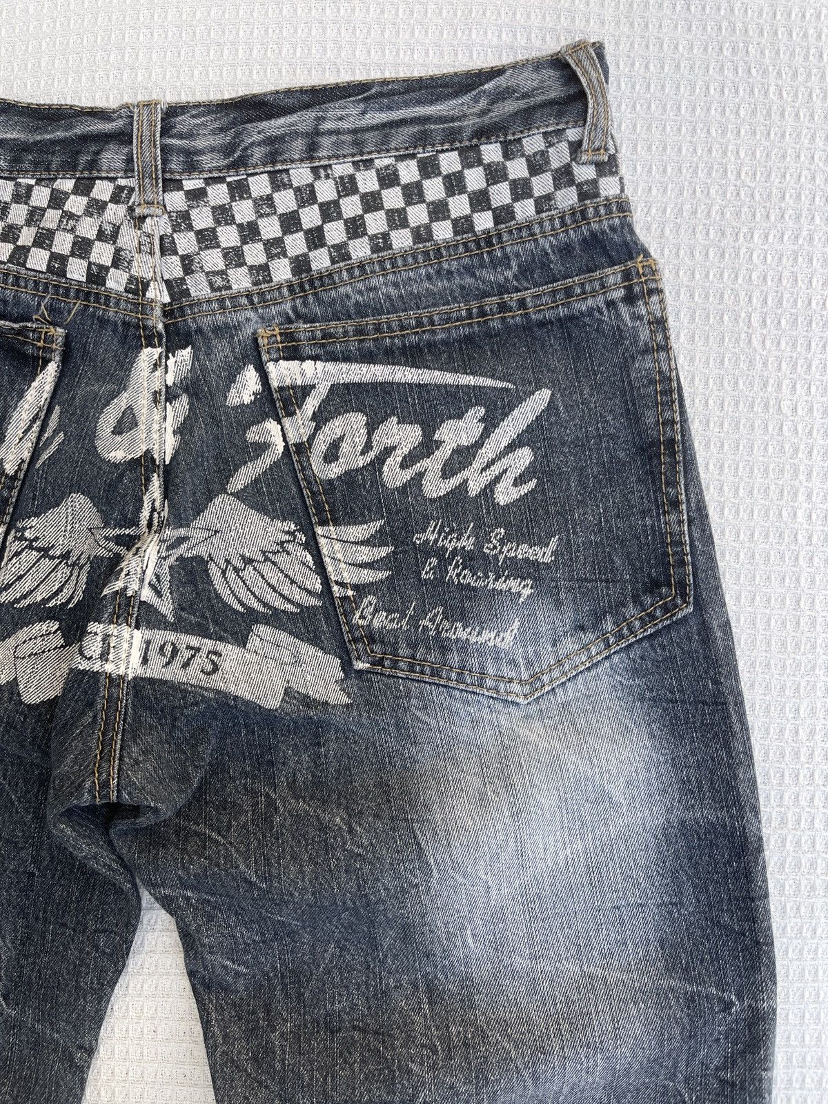 Hysteric Glamour Last Drop🔥Japanese Back & Forth Wings Since 1975 Denim Jeans Size US 32 / EU 48 - 7 Thumbnail