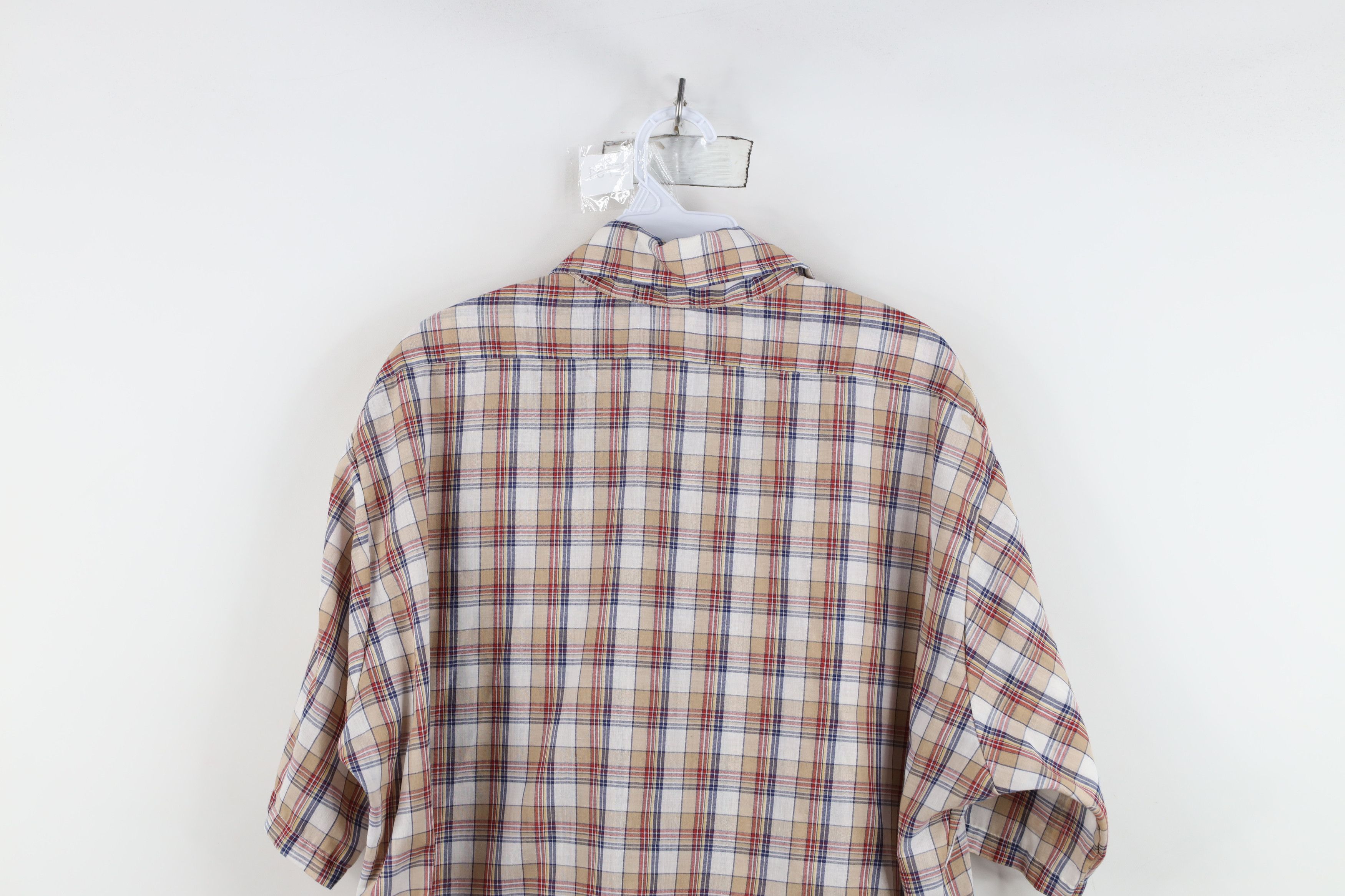Levi's Vintage 70s Levis Short Sleeve Collared Button Shirt USA Size US XL / EU 56 / 4 - 13 Thumbnail