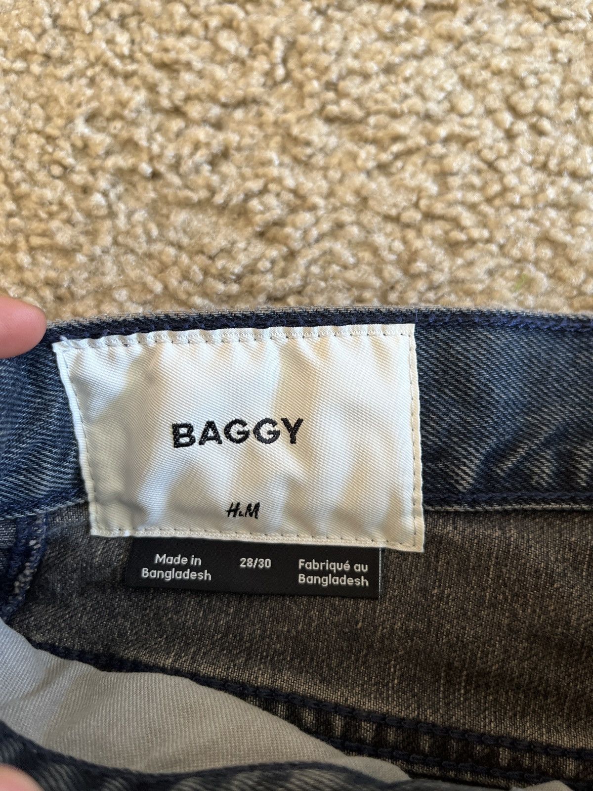 H&M H&M Baggy Midnight Navy Jeans Size US 30 / EU 46 - 3 Thumbnail
