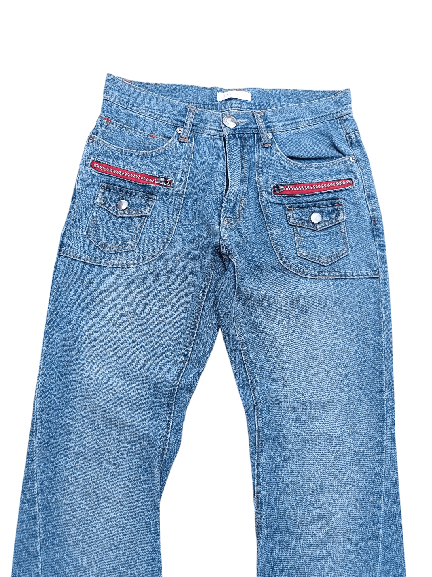 Japanese Brand FLARED 🔥 Japanese Brand Bush Pant Faded Jeans Size US 30 / EU 46 - 3 Thumbnail