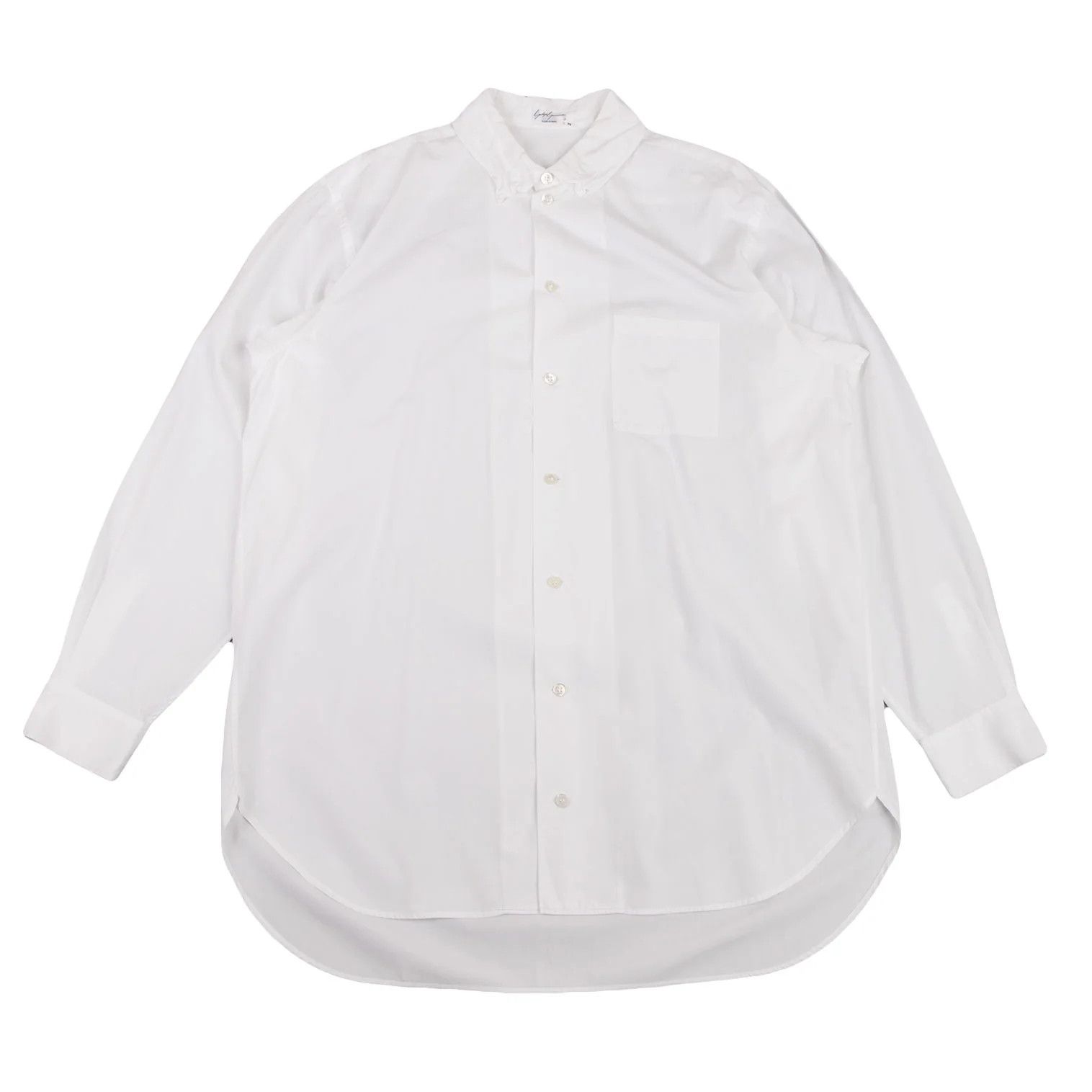 Yohji Yamamoto Yohji Yamamoto Cotton Broad Gathered Collar Shirt Size US M / EU 48-50 / 2 - 1 Thumbnail