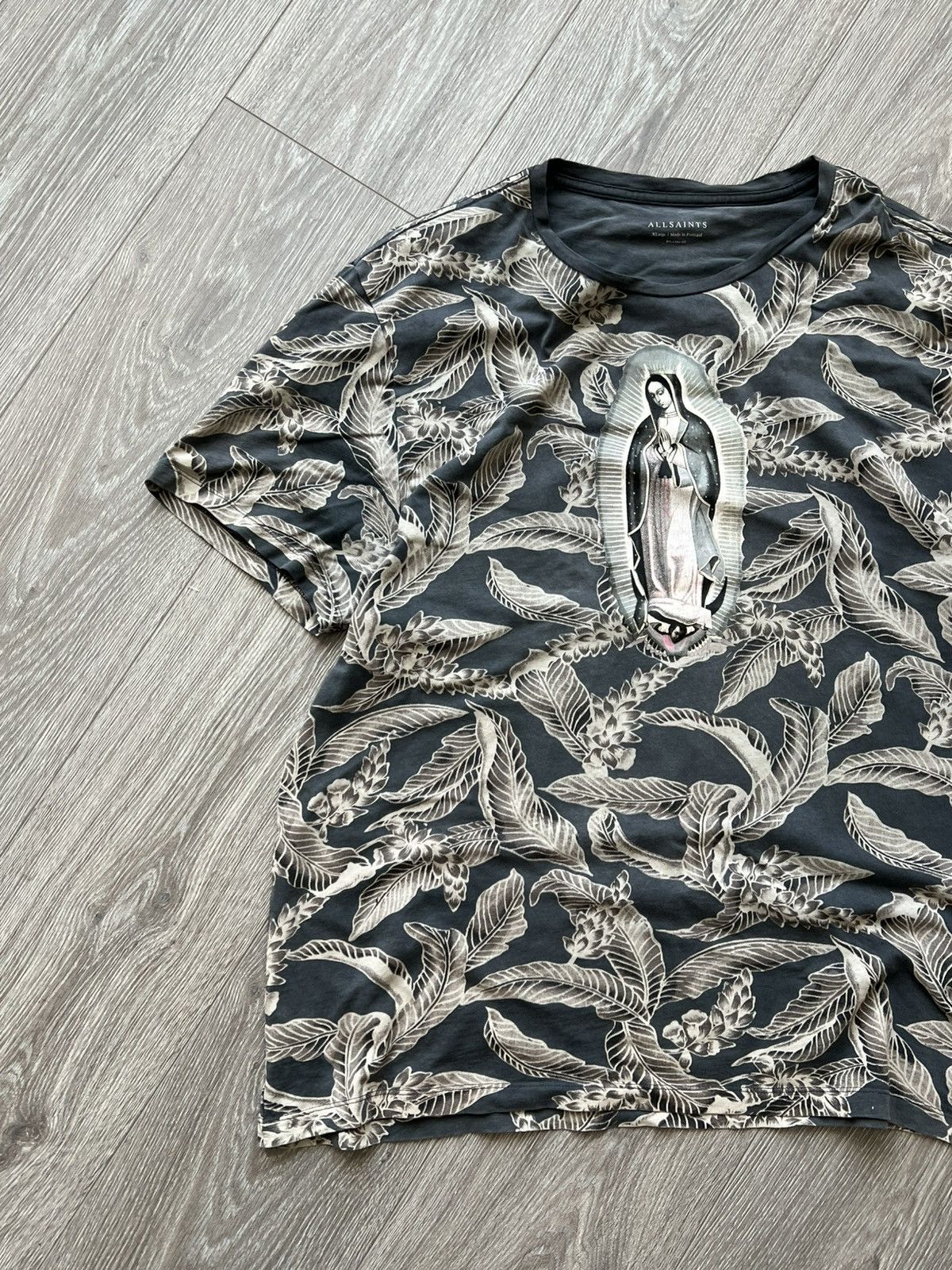 Allsaints × Vintage Vintage Allsaints Religion Tee T-Shirt Size US XL / EU 56 / 4 - 4 Thumbnail