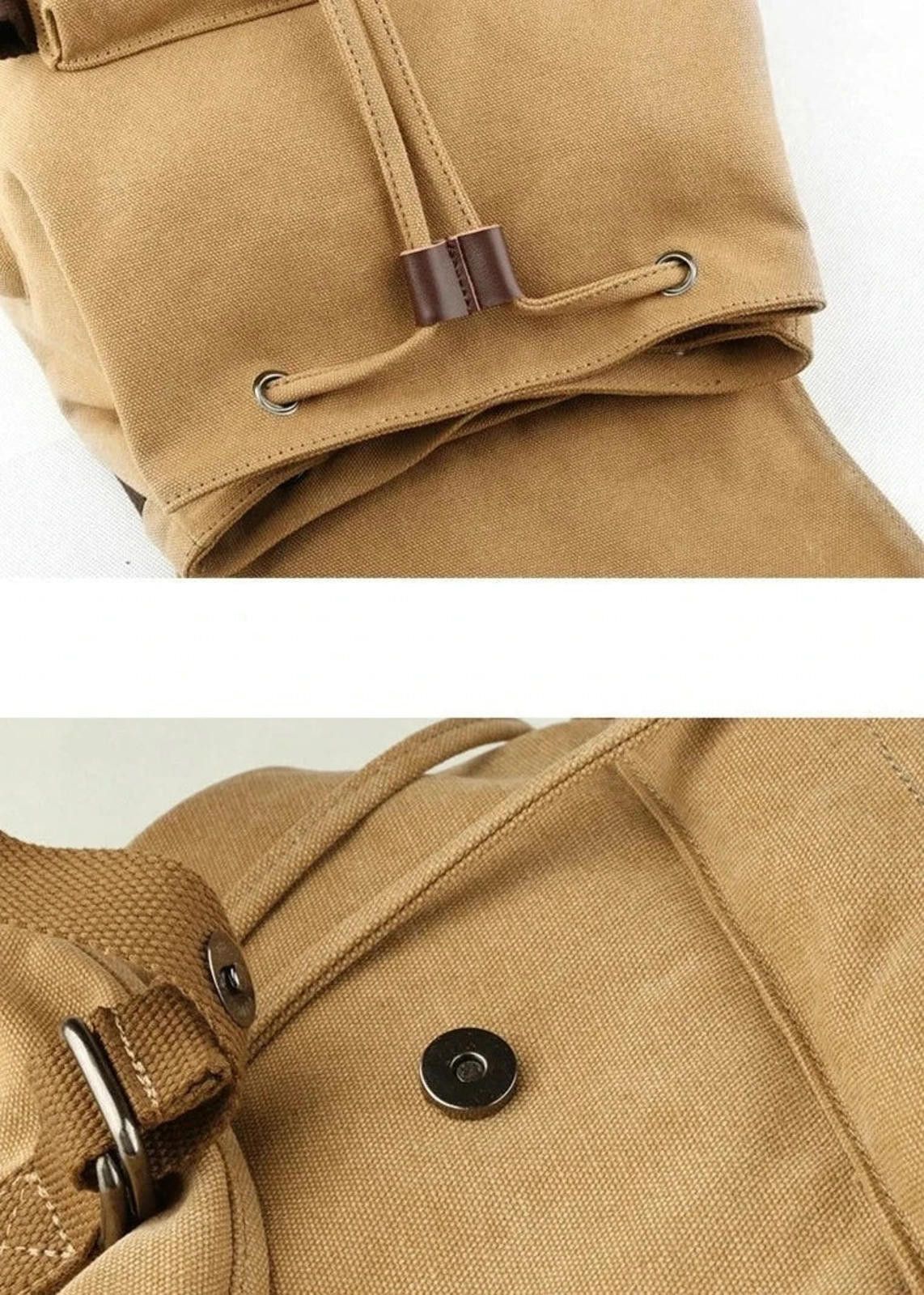 Other Vintage Style Canvas Backpack Size ONE SIZE - 6 Thumbnail