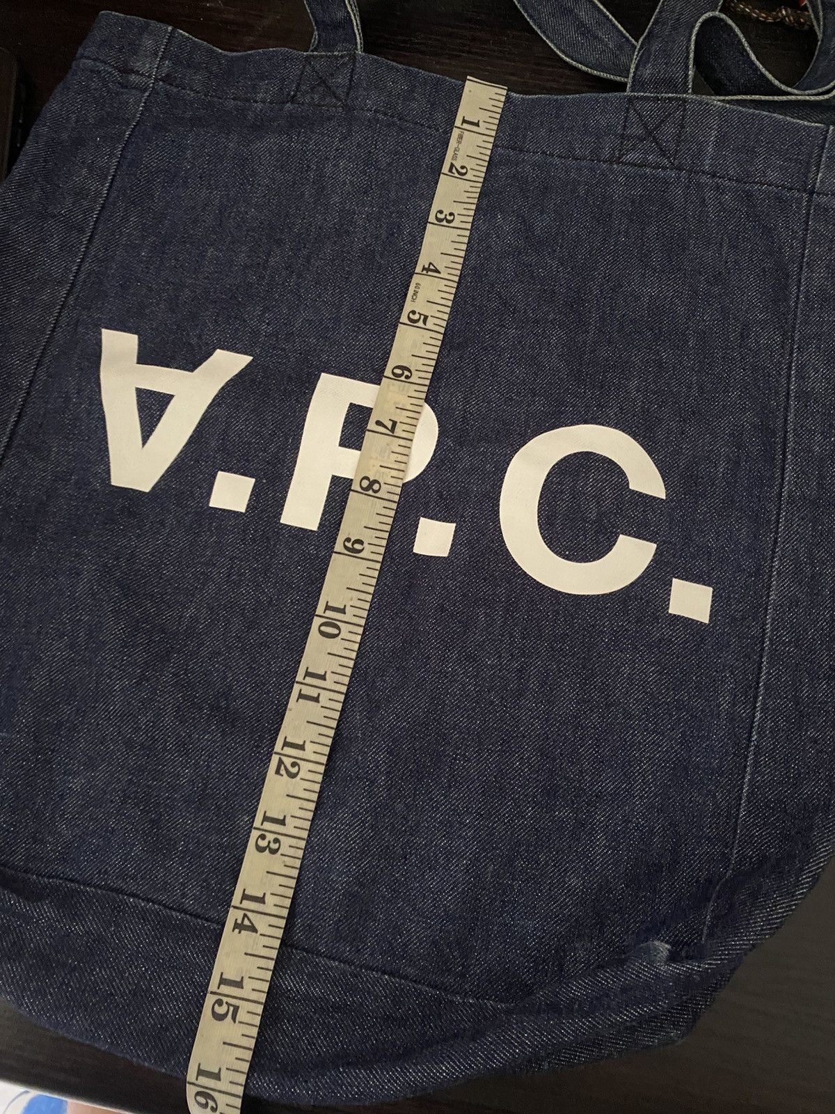 A.P.C. A.P.C Rue Madame Paris Denim Tote Bag Size ONE SIZE - 5 Thumbnail