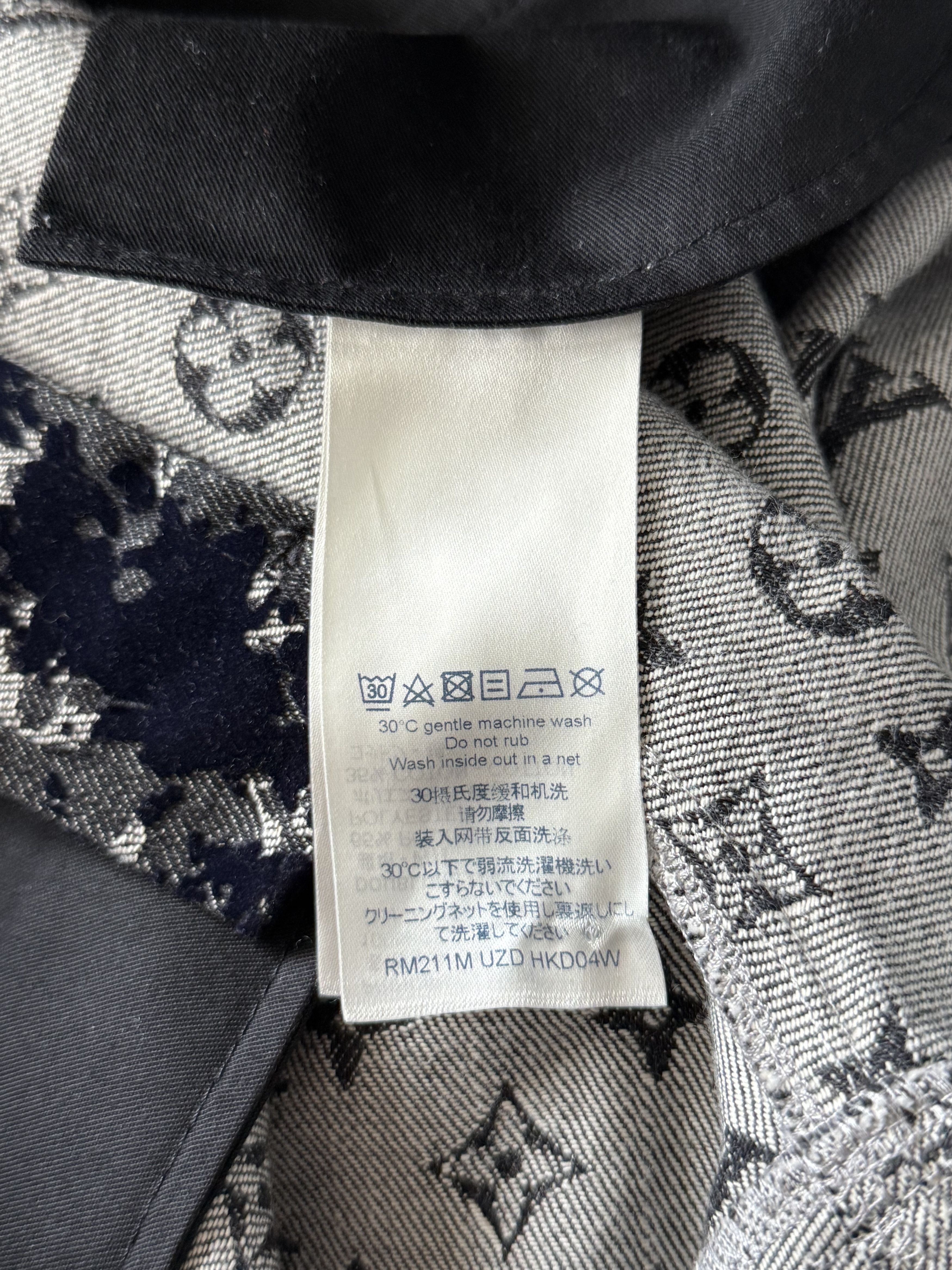 Louis Vuitton Louis Vuitton Grey Flocked Monogram Jeans Size US 30 / EU 46 - 4 Thumbnail