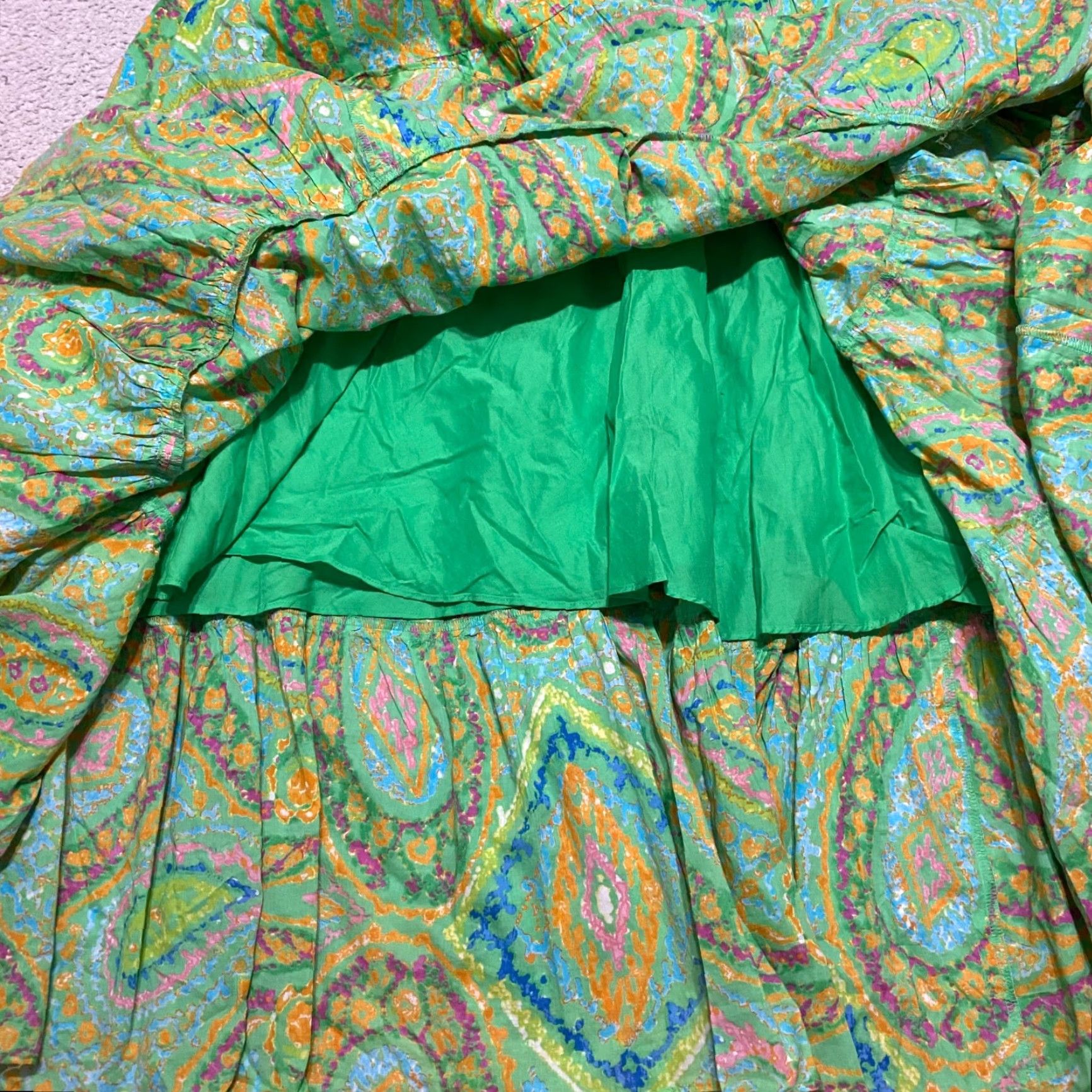 Ralph Lauren Lauren Ralph Lauren Skirt Womens PS Multicolor Geometric Boho Midi Lined A-Line Layered Caprise? Size 28" / US 6 / IT 42 - 6 Thumbnail