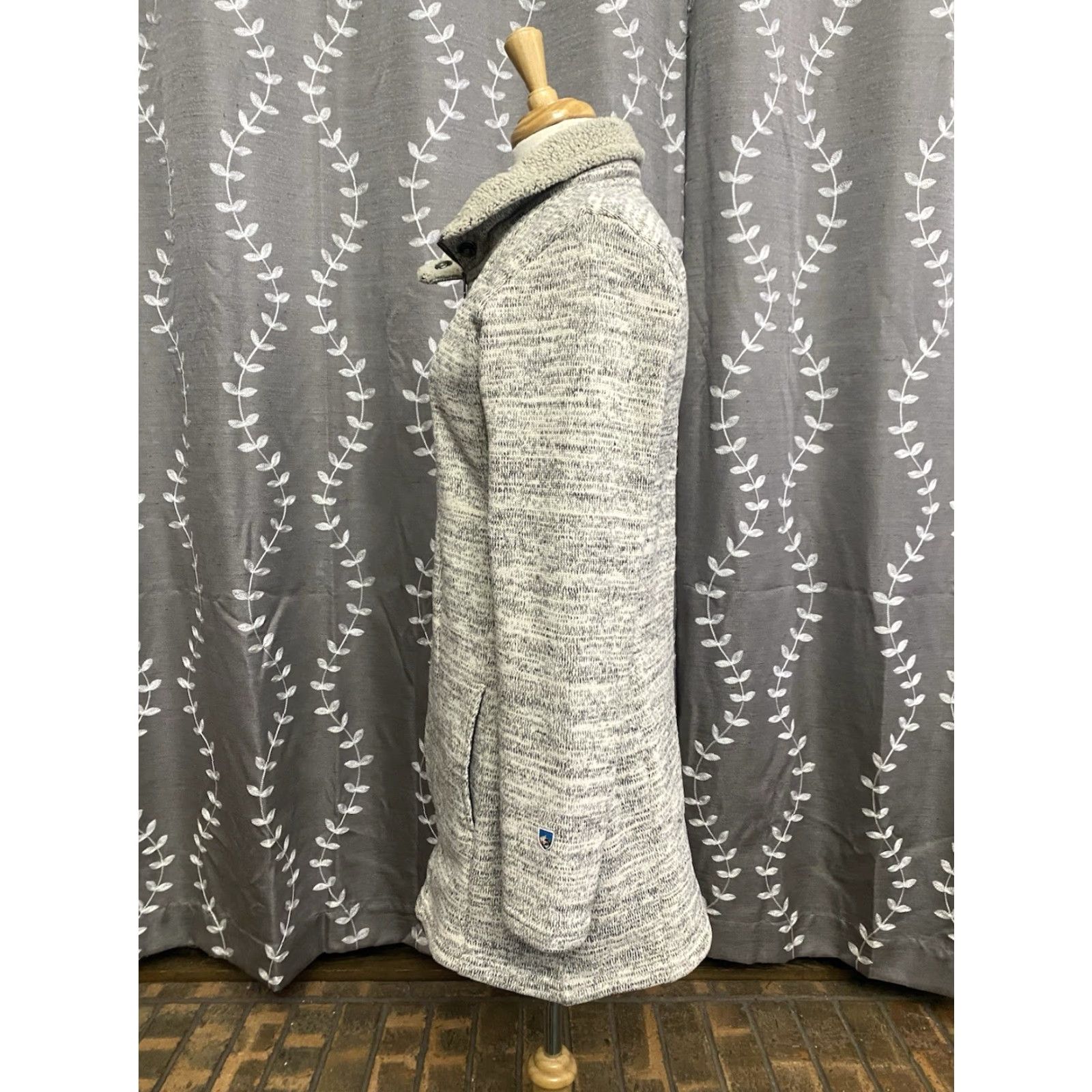 Kuhl Alaska Long Jacket Women’s M Heather Gray Full Zip Long Sleeve Regular Fit Winter Travel Casual Workwear