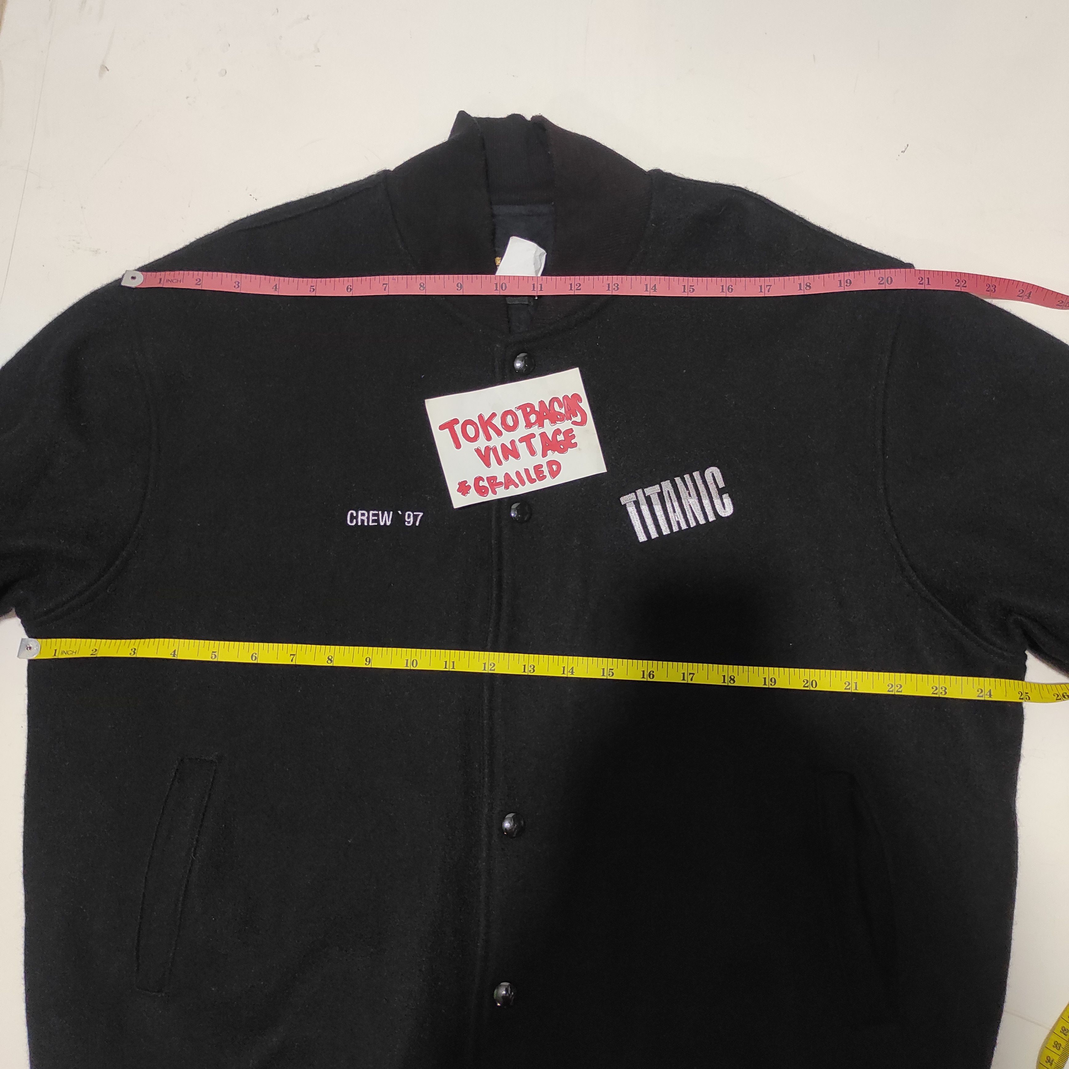 Vintage Vintage 1997 Titanic Movie Promo Wool Jacket Crew Size US XL / EU 56 / 4 - 23 Thumbnail