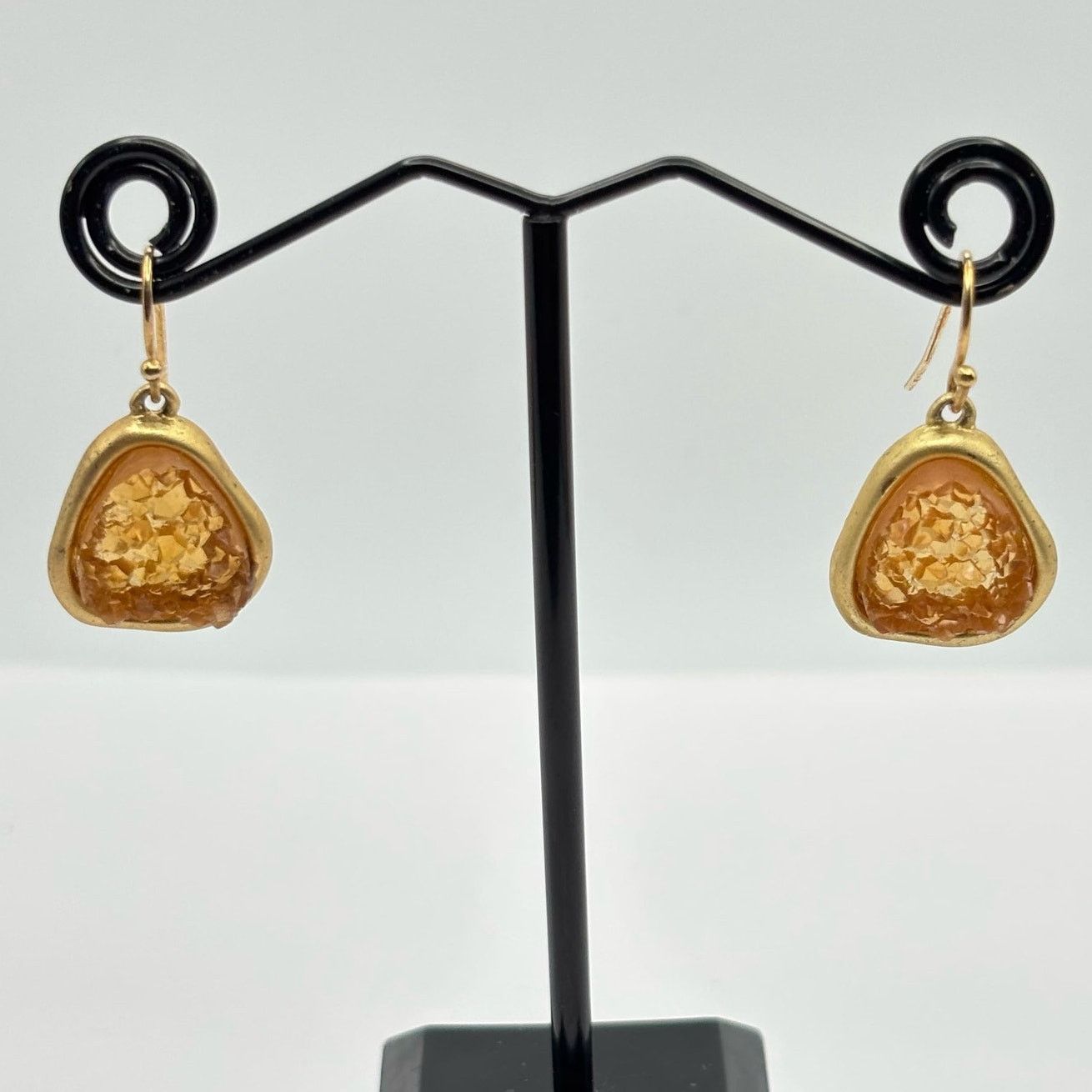 Other Gold Amber Earrings Size ONE SIZE - 2 Thumbnail