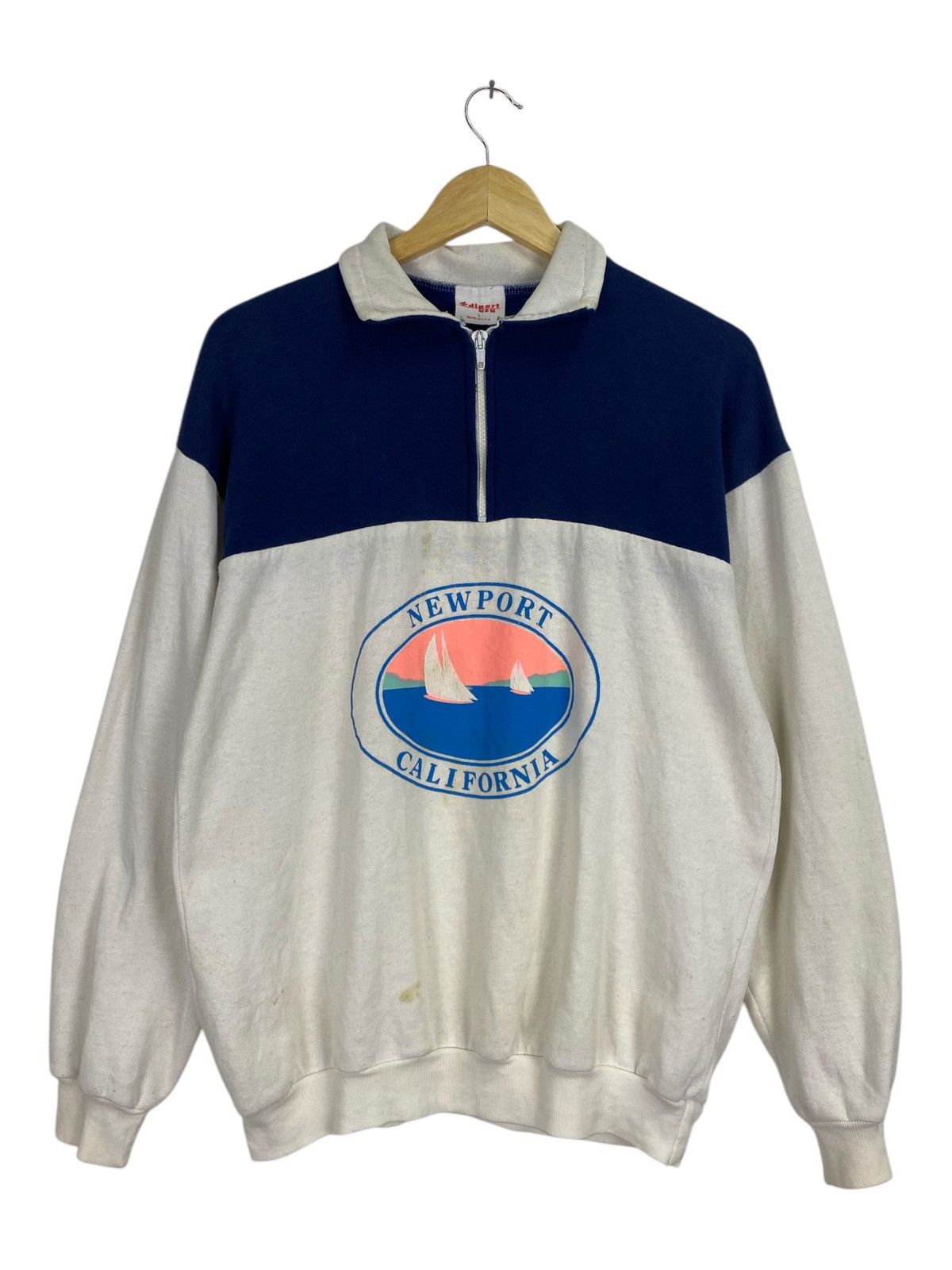 Vintage Vintage 80’s Newport California Sweater Size US L / EU 52-54 / 3 - 2 Thumbnail