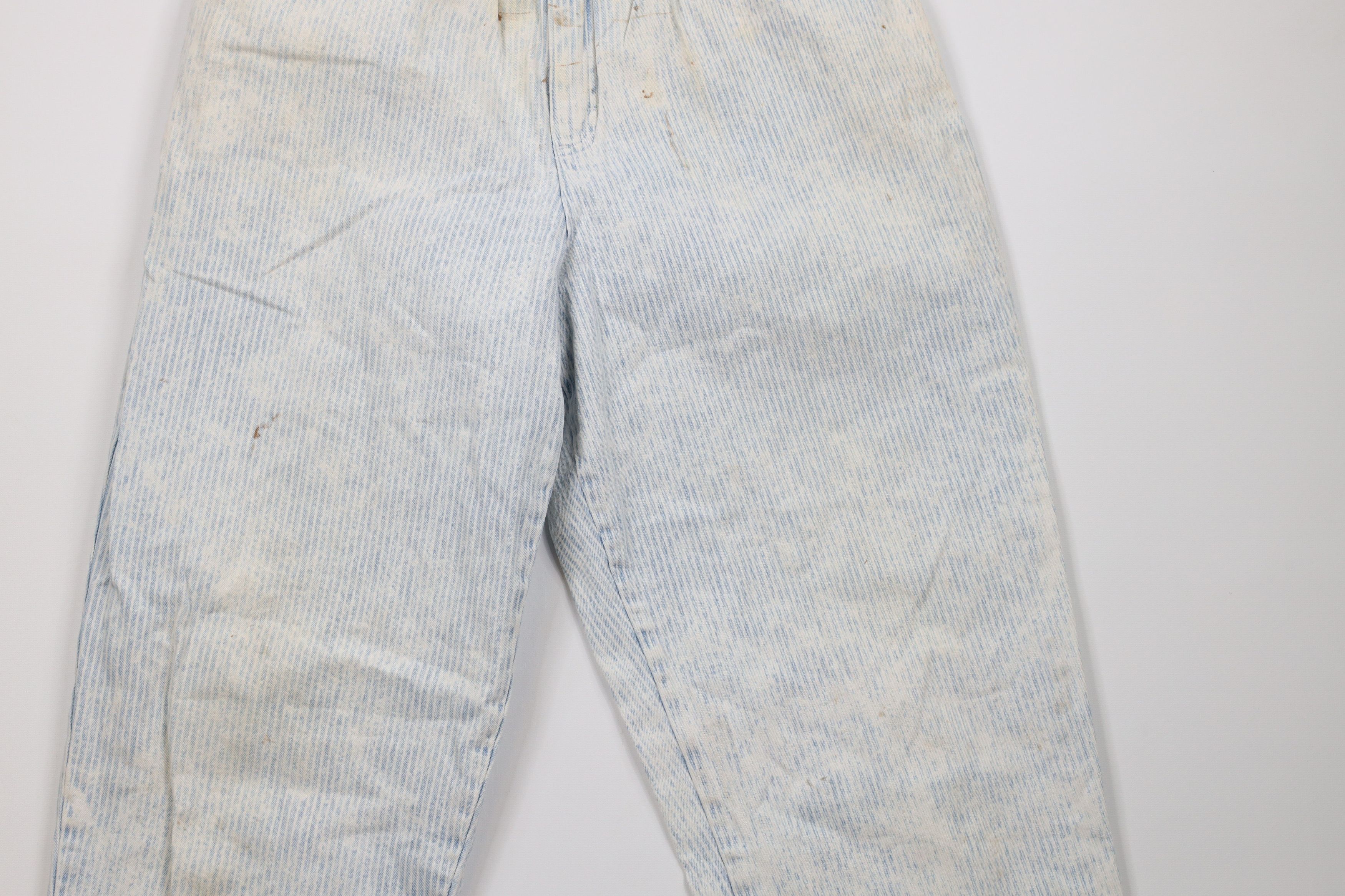 Vintage Vintage 70s Streetwear Striped Denim Jeans Blue USA Size 28" / US 6 / IT 42 - 3 Thumbnail