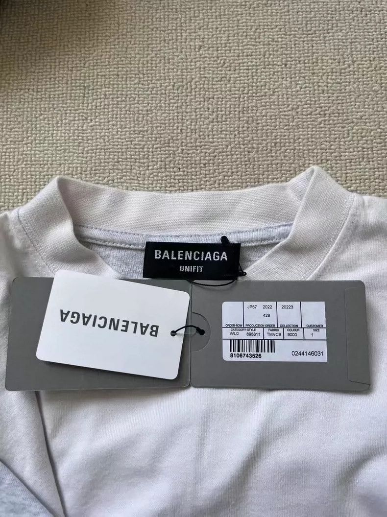 Balenciaga Balenciaga Inverted Logo Embroidered Short Sleeve T-Shirt Size US S / EU 44-46 / 1 - 6 Thumbnail