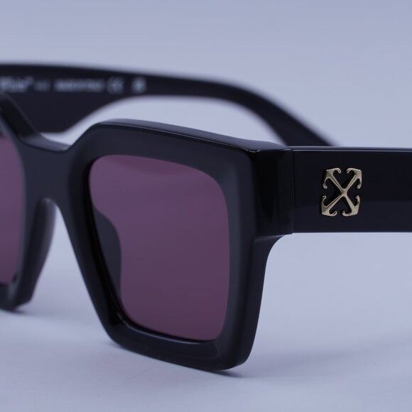 Off-White Off-White OERI13I JACKSON 1028 Sunglasses Black Square Frame Size ONE SIZE - 2 Thumbnail