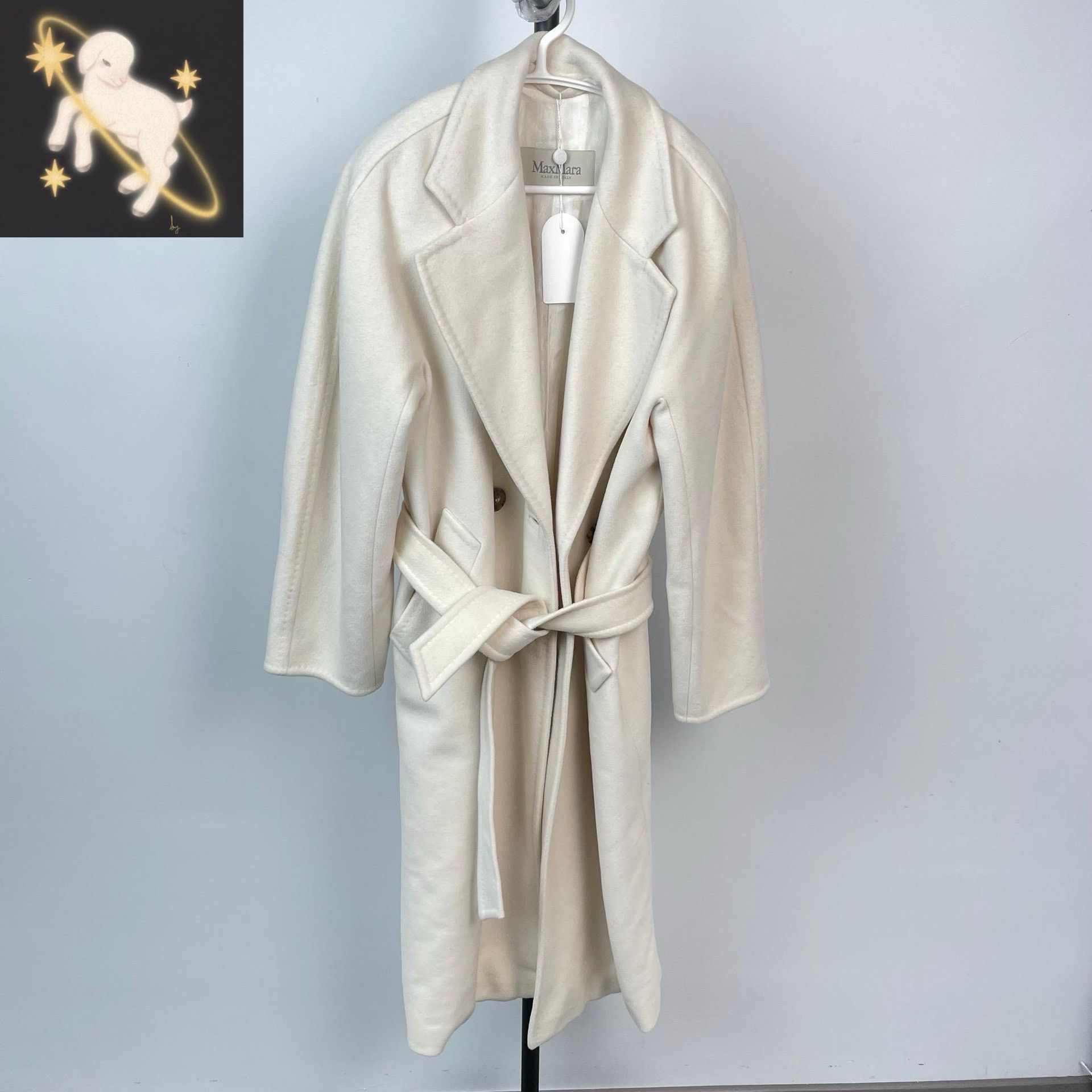 Max Mara Max Mara Long White Coat 34 Women Size XS / US 0-2 / IT 36-38 - 1 Thumbnail