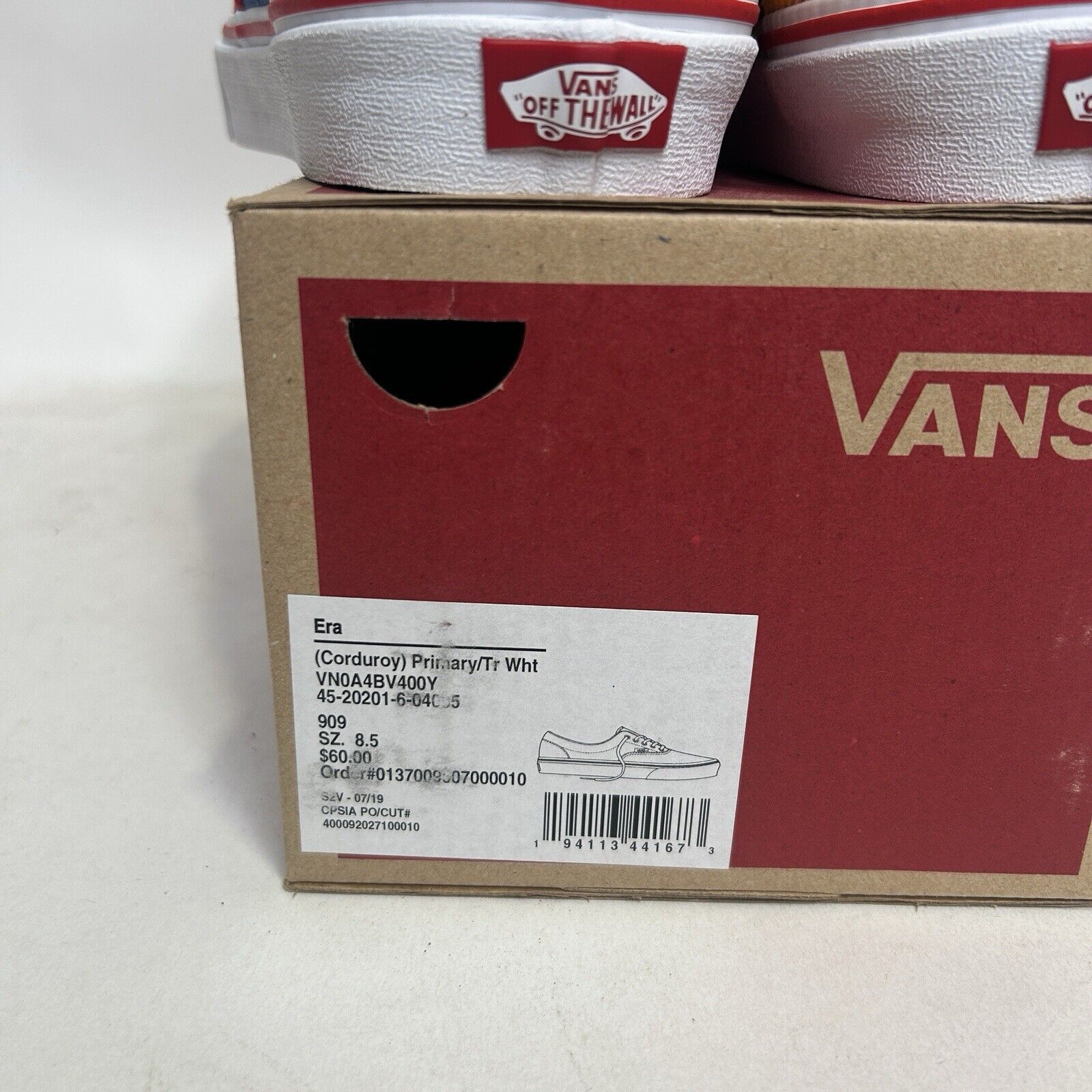 Vans VANS Era Corduroy “Blue Red Yellow” 2024 Size US 8.5 / EU 41-42 - 5 Thumbnail