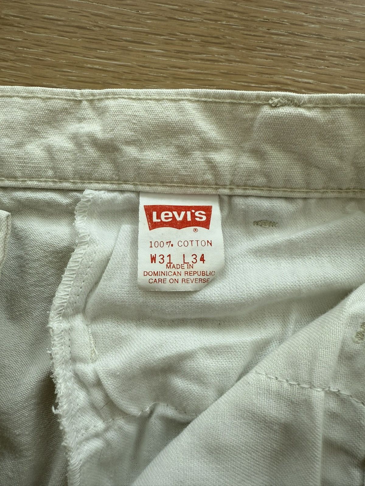 Levi's Vintage 80s White Pleated Levi’s 501 Pants Size 31" - 4 Thumbnail