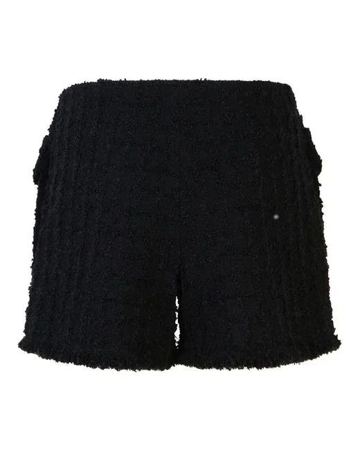 Versace o1s22i1n1024 Heritage Tweed Mini Short in Black Size 27" / US 4 / IT 40 - 3 Thumbnail