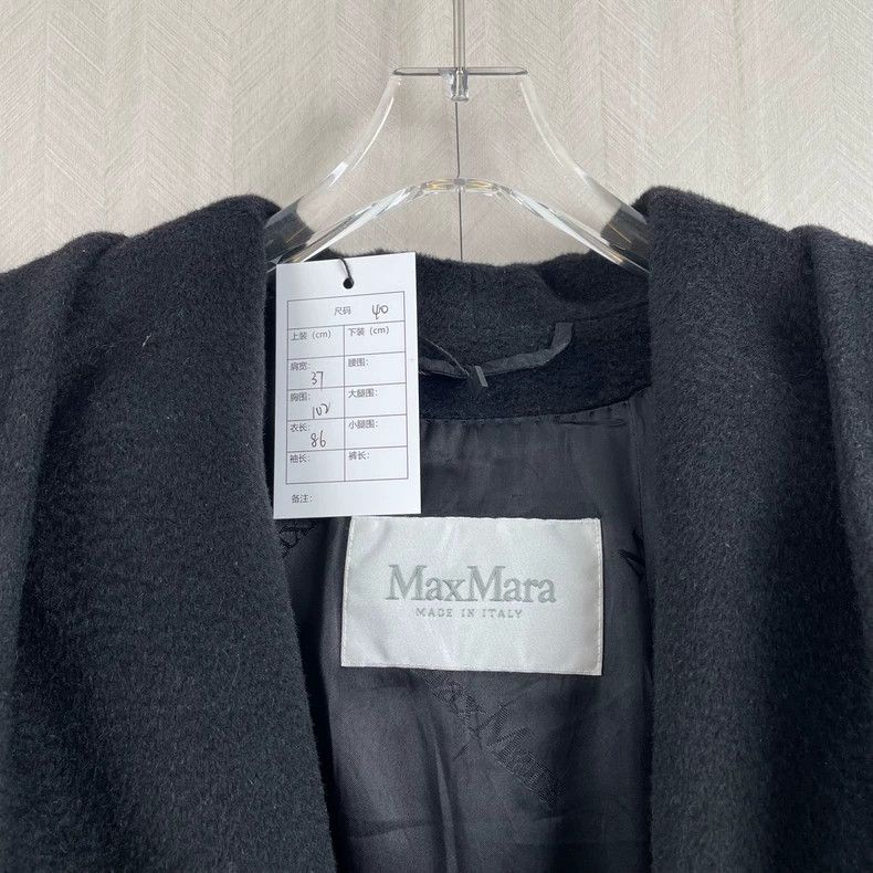 Max Mara Max Mara Black mid-length bathrobe cashmere coat Size M / US 6-8 / IT 42-44 - 2 Thumbnail