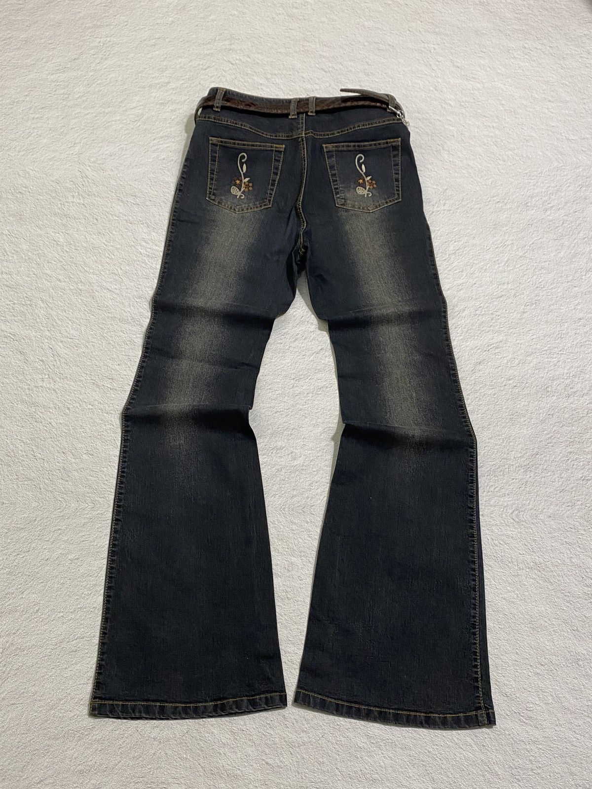 Japanese Brand SICK💰Vintage Sun Rose Bush Pant Stretchable Jeans Size US 28 / EU 44 - 2 Thumbnail