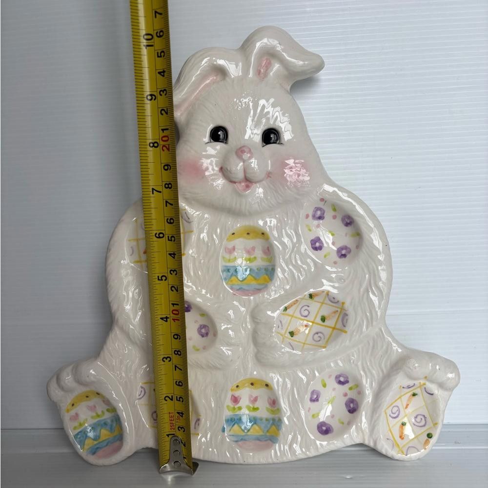 Designer Vintage CKRO Easter Bunny Deviled Egg Plate Size ONE SIZE - 2 Thumbnail