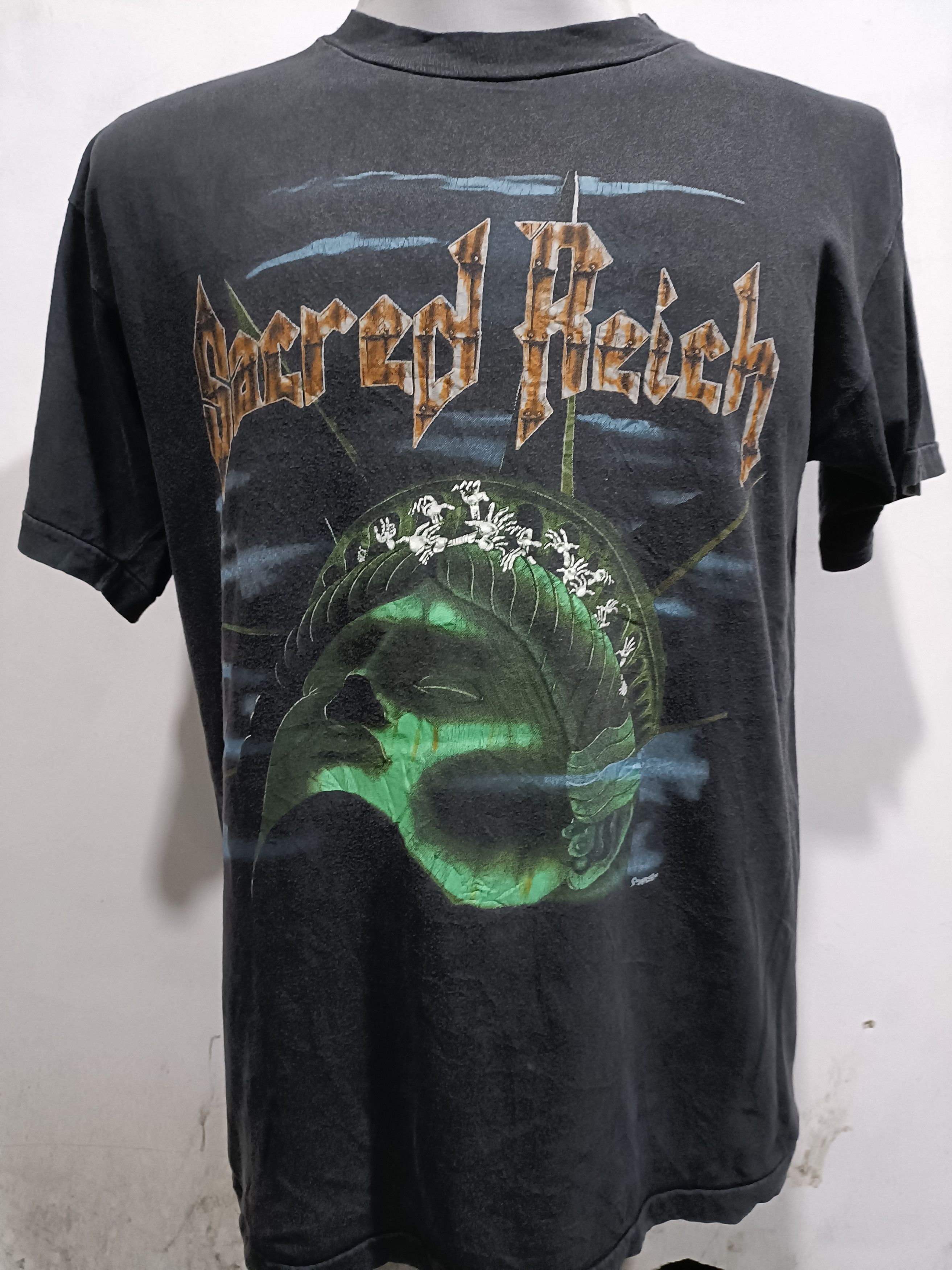 Vintage 1991 Sacred Reich European Tour T Shirt